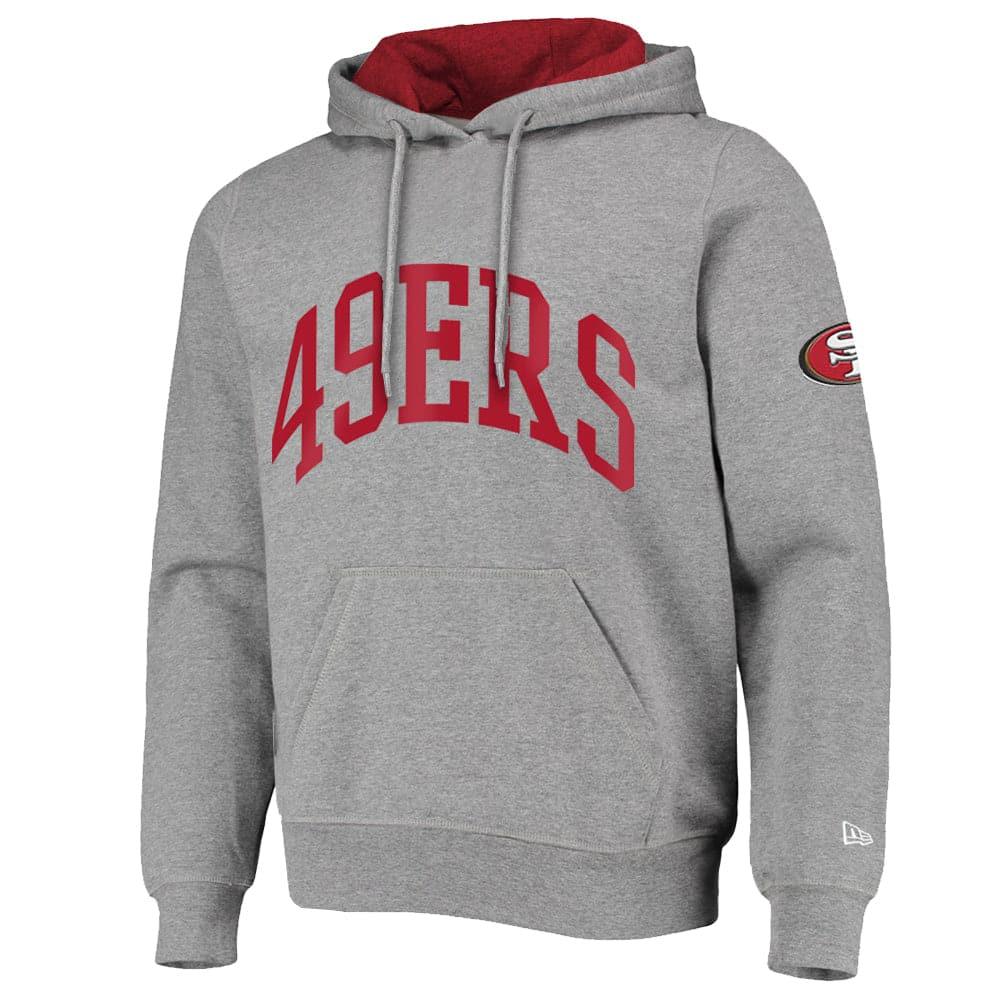 New Era Jumpers San Francisco 49ers New Era NFL Block Arch Hoodie Jumper - Heather Grey