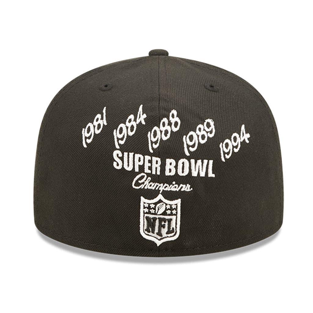 New Era Caps San Francisco 49ers New Era NFL Crown Champs 59FIFTY Fitted Hat - Black