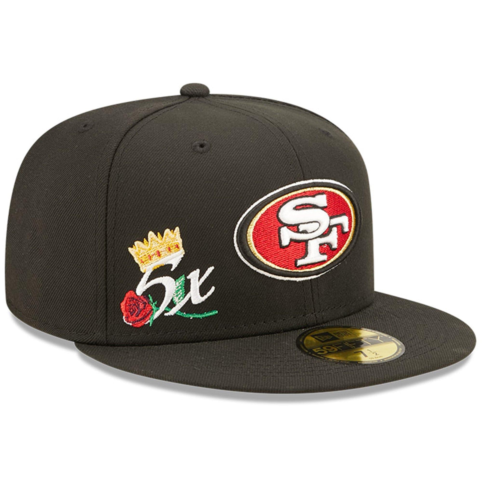 New Era Caps San Francisco 49ers New Era NFL Crown Champs 59FIFTY Fitted Hat - Black