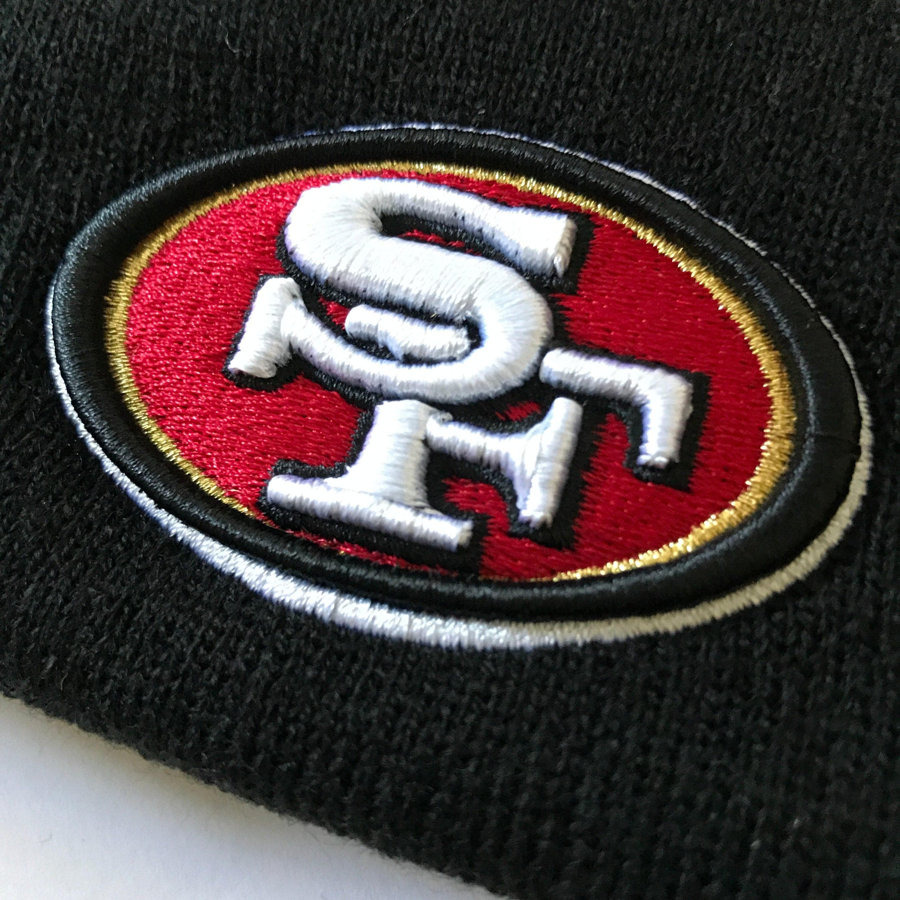 New Era Beanies San Francisco 49ers New Era NFL Grey Stripe Knit Beanie - Black