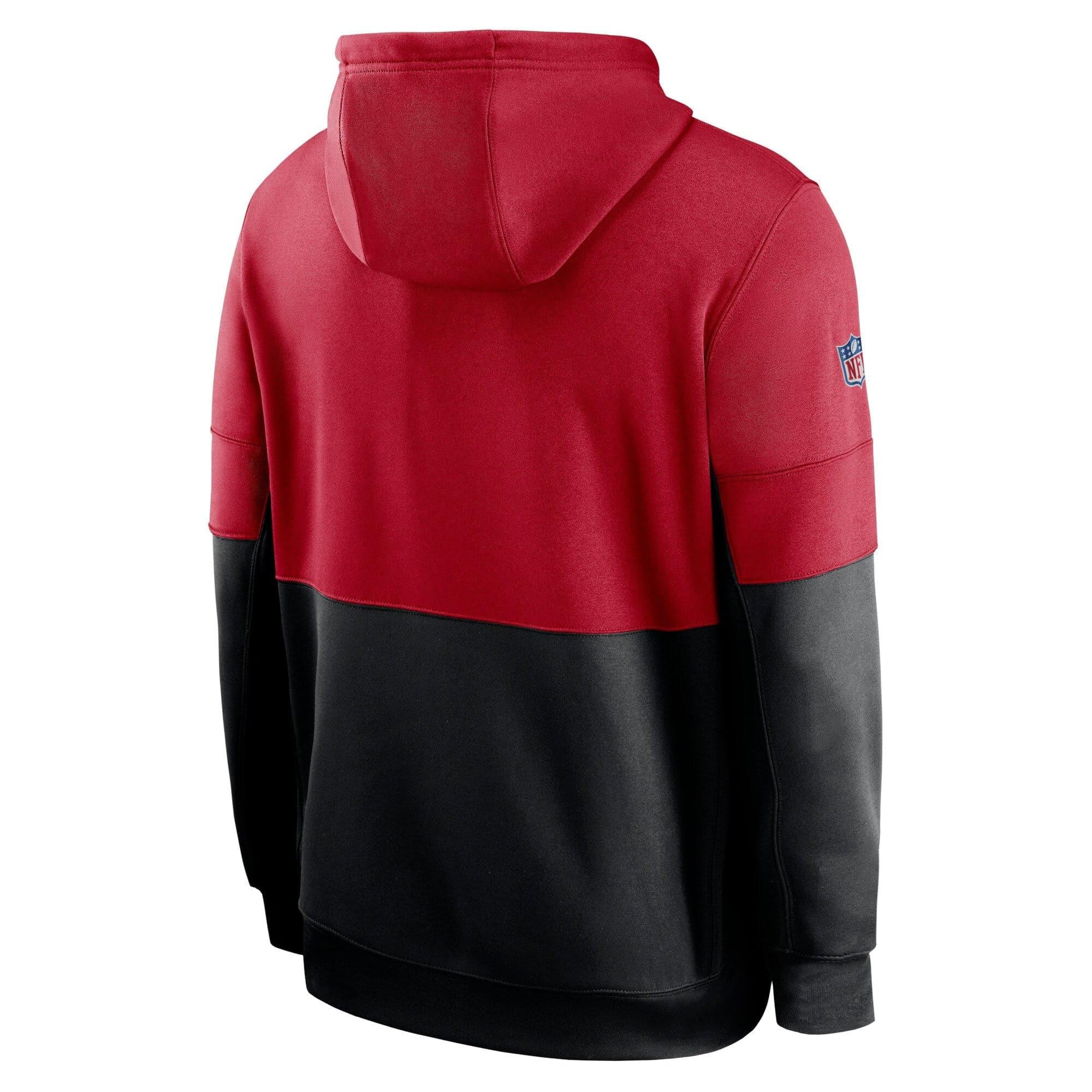 Nike Jumpers San Francisco 49ers Nike NFL TN Lockup Therma Hoodie Jumper - Red/Black