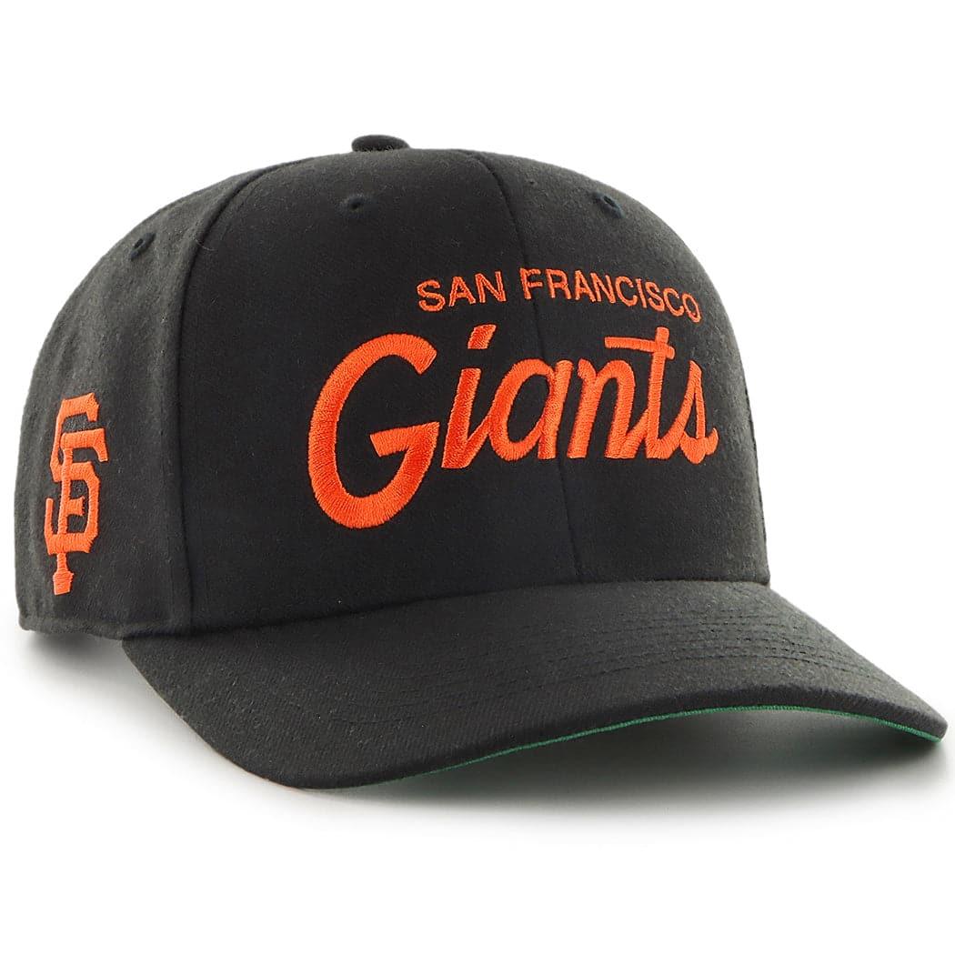 47 Brand Caps San Francisco Giants ‘47 MLB Replica Script MVP DP Pre-Curved Snapback Hat - Black