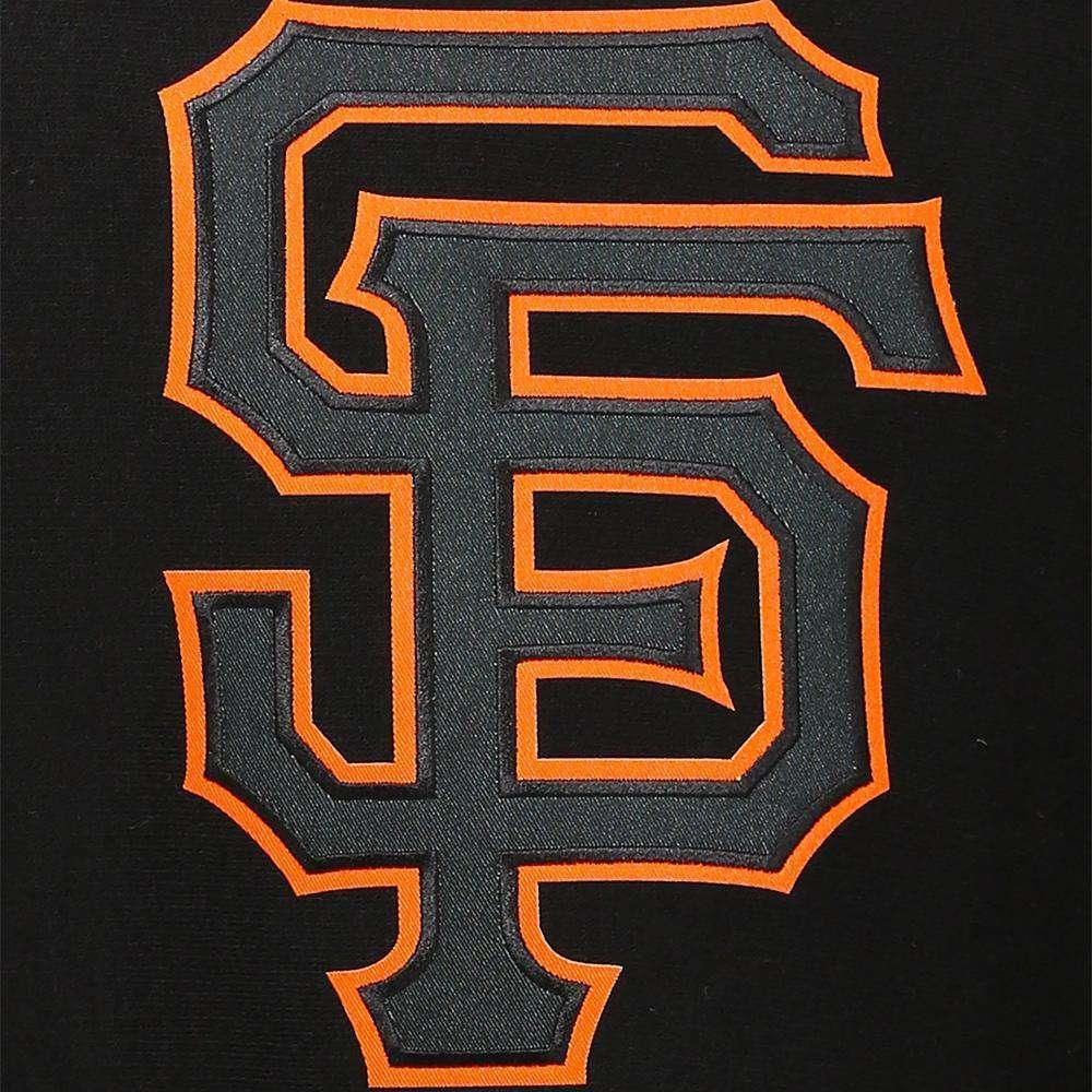 Majestic Athletic Jumpers San Francisco Giants Majestic MLB Tek Patch Hoodie Jumper - Black