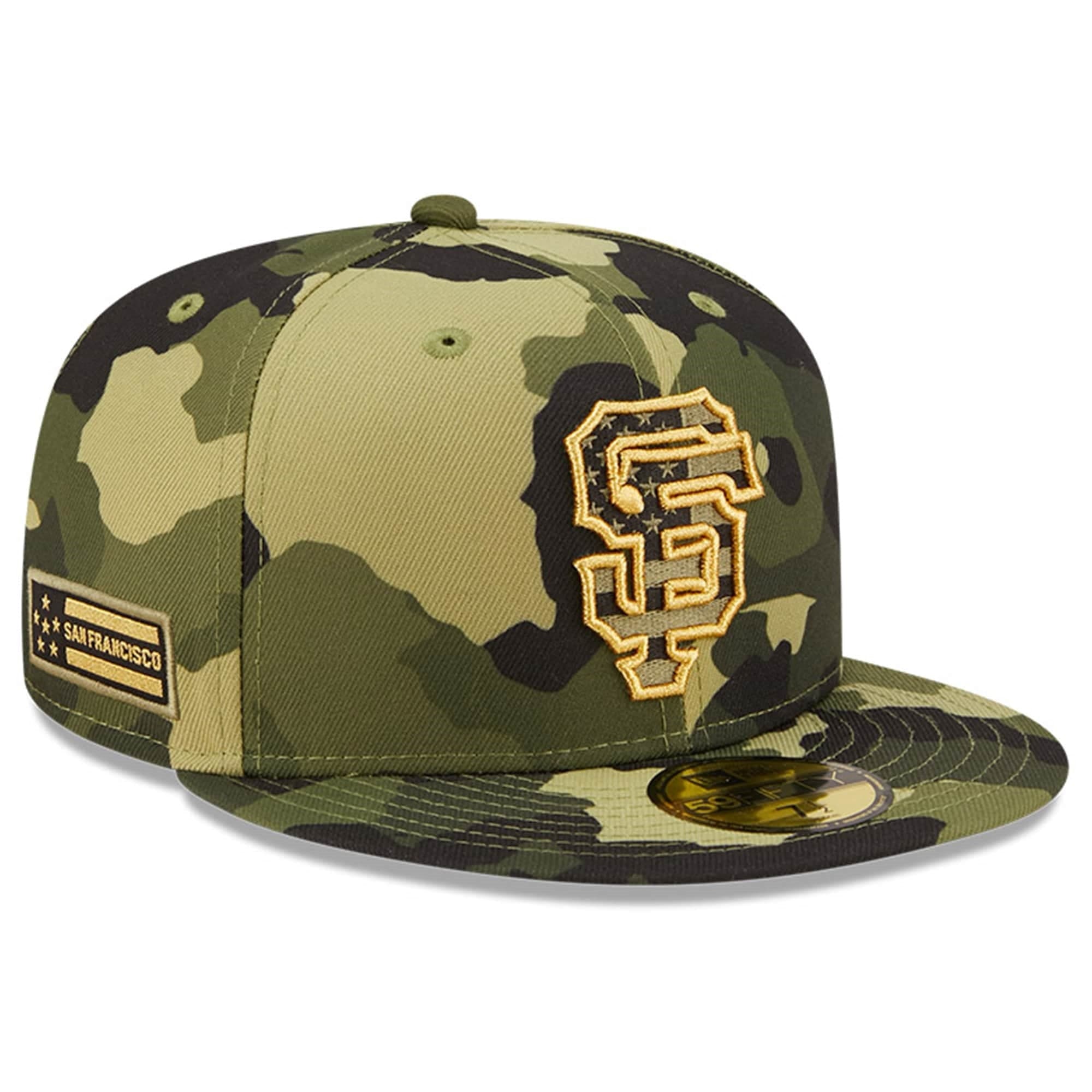 New Era Caps San Francisco Giants New Era MLB 2022 Armed Forces 59FIFTY Fitted Hat - Camo