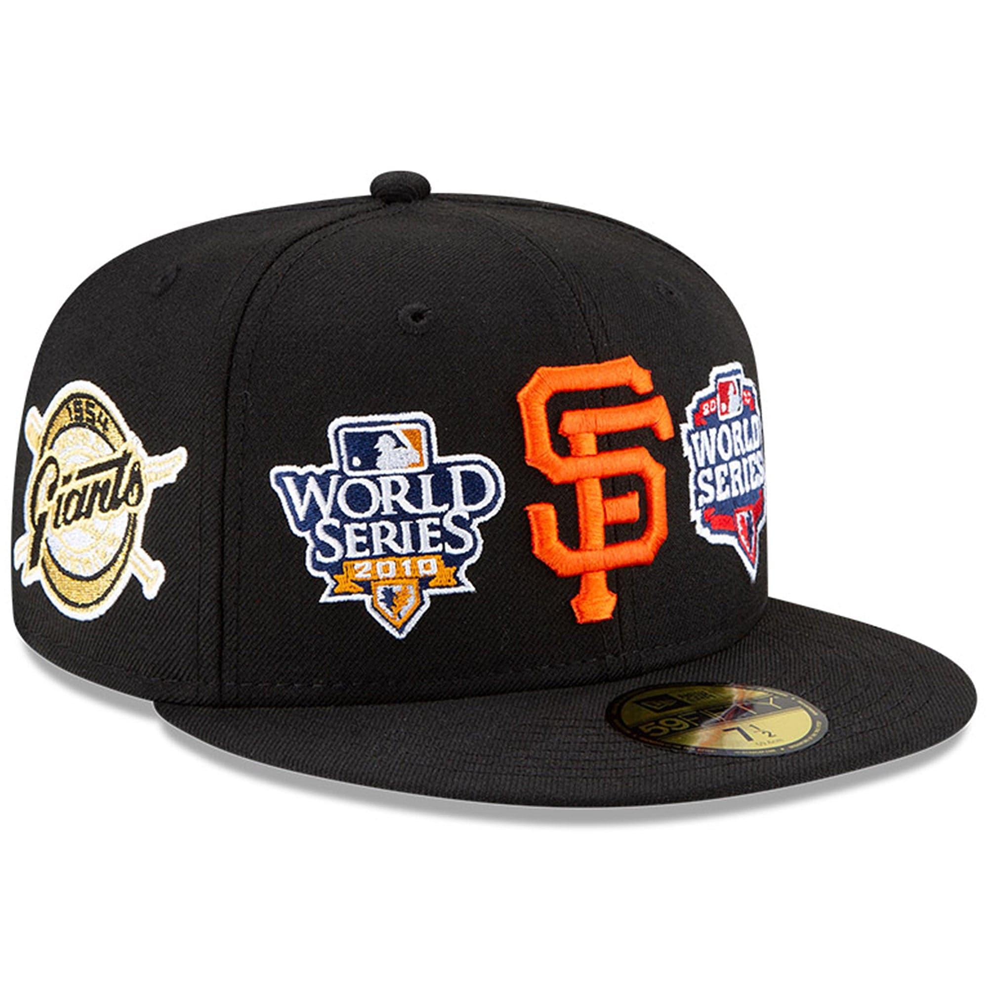 New Era Caps San Francisco Giants New Era MLB Champions Patch 59FIFTY Fitted Hat - Black