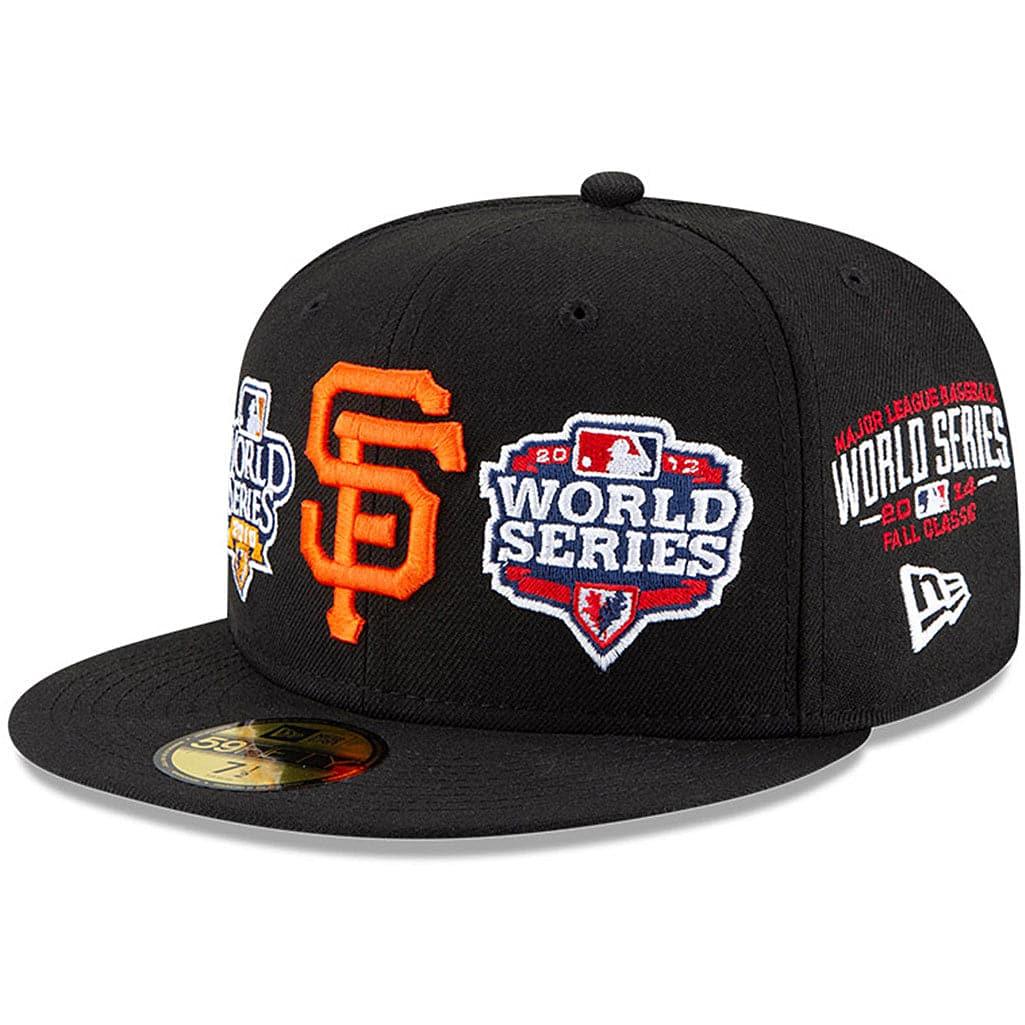 New Era Caps San Francisco Giants New Era MLB Champions Patch 59FIFTY Fitted Hat - Black