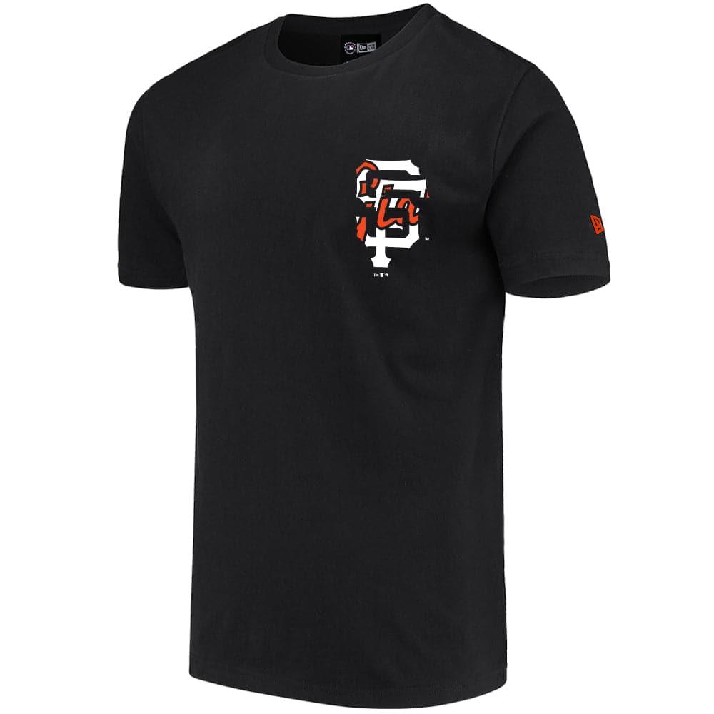 New Era T-Shirts San Francisco Giants New Era MLB Logo Infill T-Shirt - Black