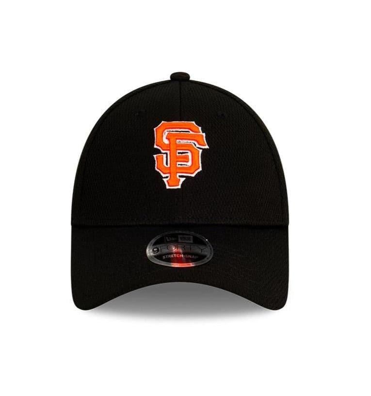 New Era Caps San Francisco Giants New Era MLB Team Dash Mesh 9FORTY Stretch Snapback Curve Hat - Black