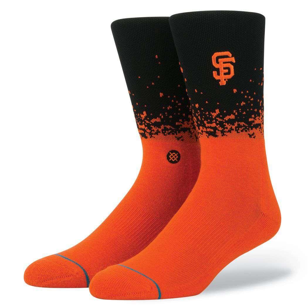 Stance Socks Orange San Francisco Giants Stance MLB Stadium Fade Crew Socks - Black