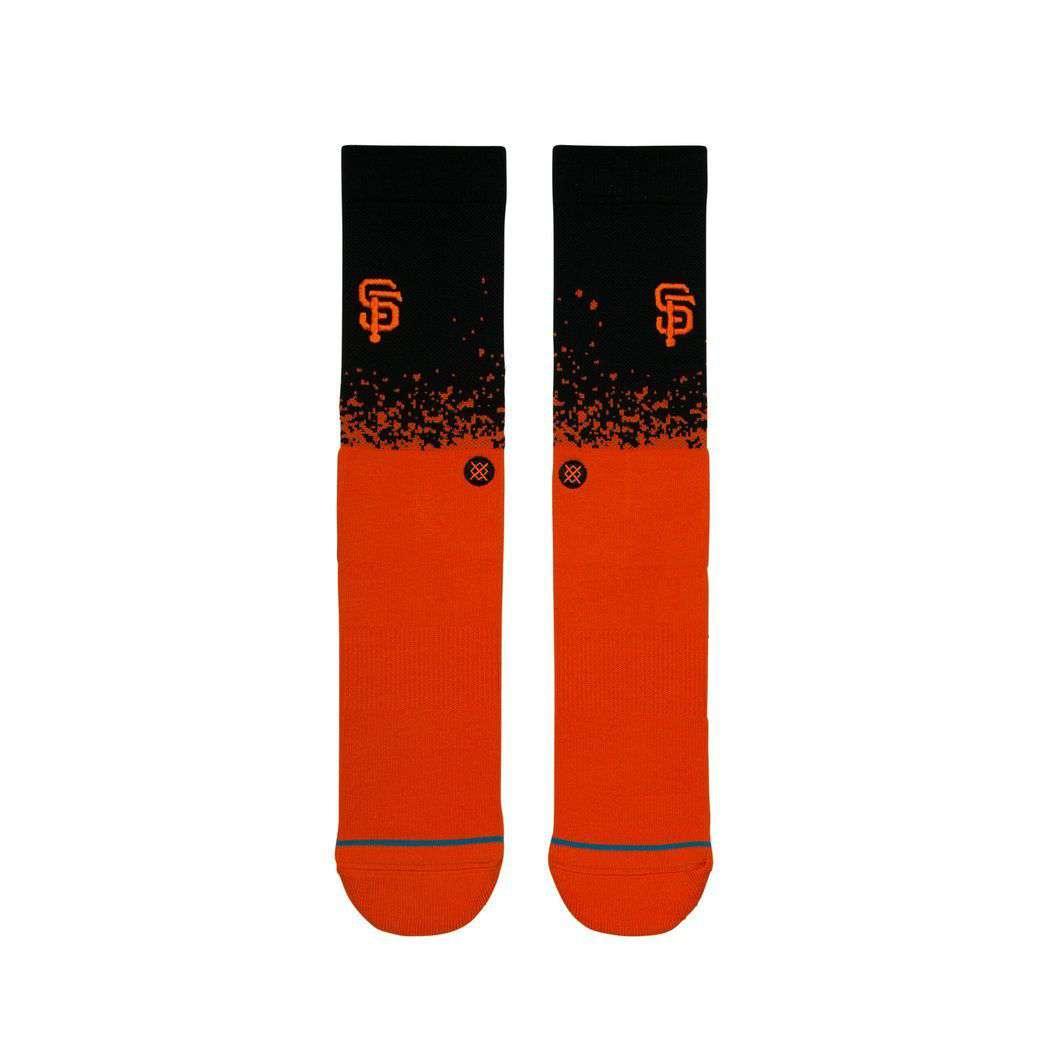 Stance Socks Orange San Francisco Giants Stance MLB Stadium Fade Crew Socks - Black