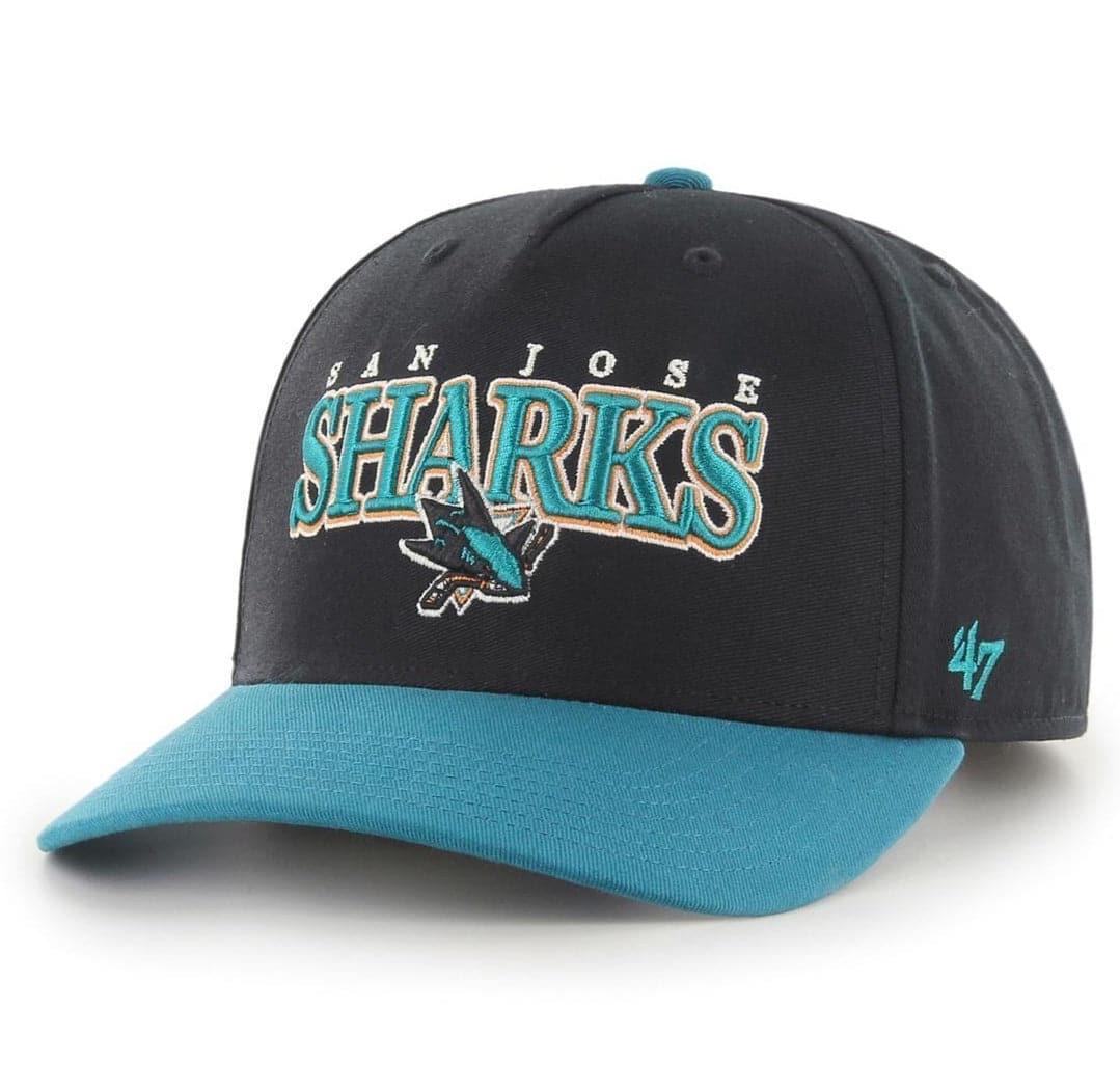 47 Brand Caps San Jose Sharks ‘47 NHL Gojo MVP DP Pre-Curved Snapback Hat - Black