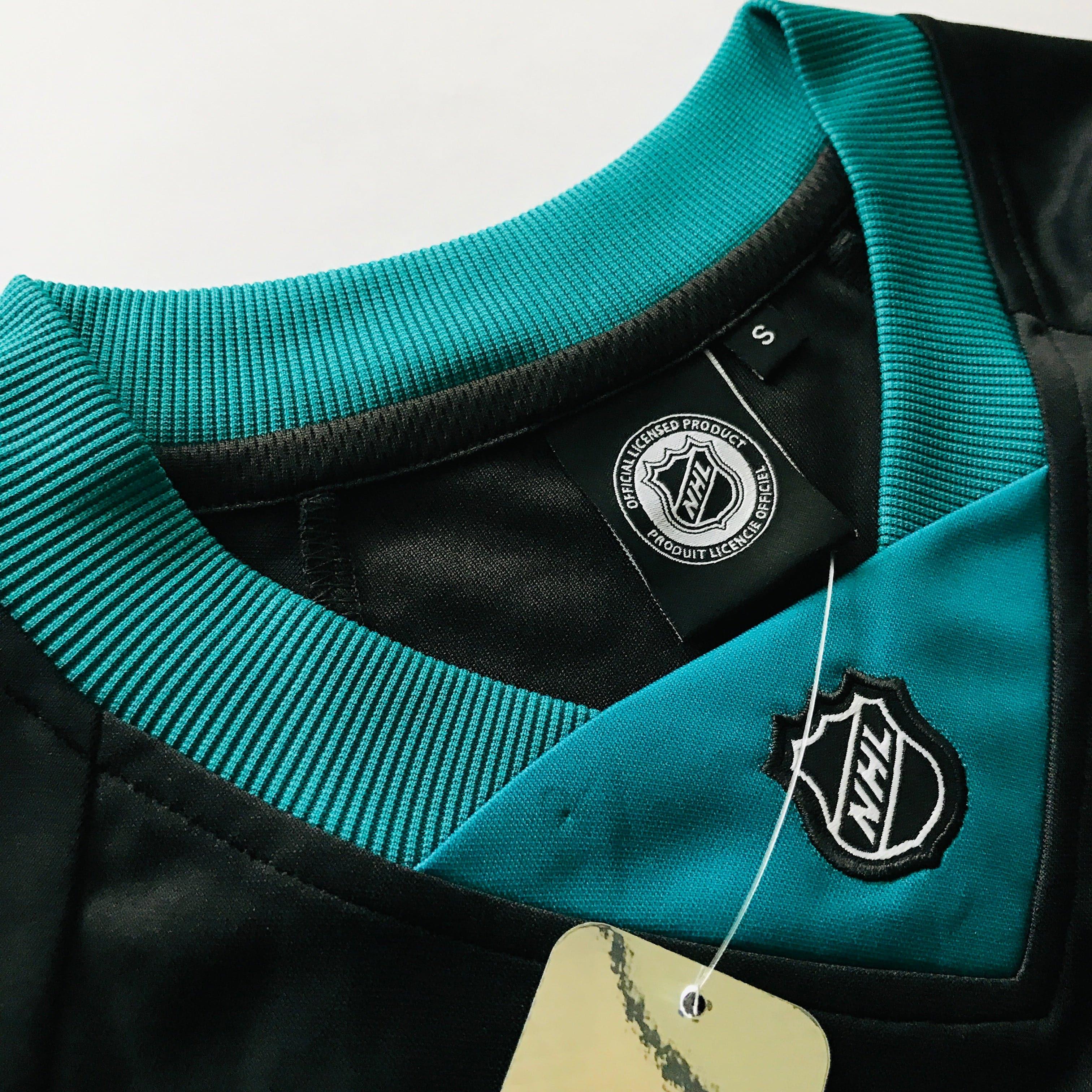Majestic Athletic Jerseys San Jose Sharks Majestic NHL Fan Replica Jersey - Black