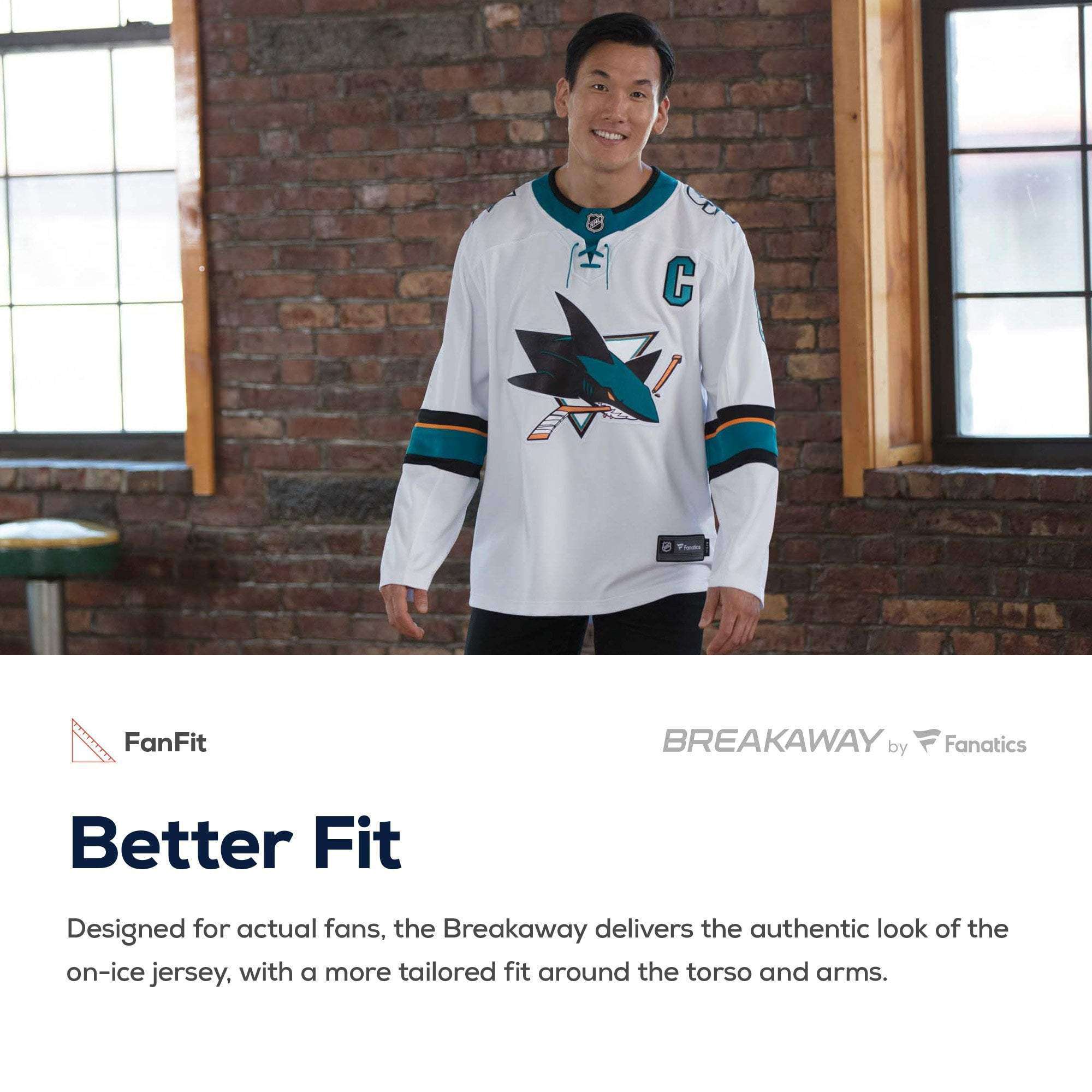 NHL Branded Jerseys San Jose Sharks NHL Breakaway Replica Jersey - Black