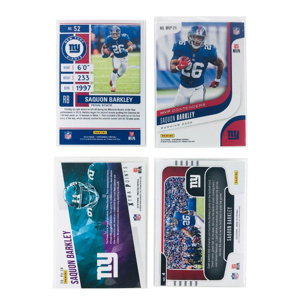 Panini Cards Saquon Barkley New York Giants Panini NFL 4 Insert Card Set