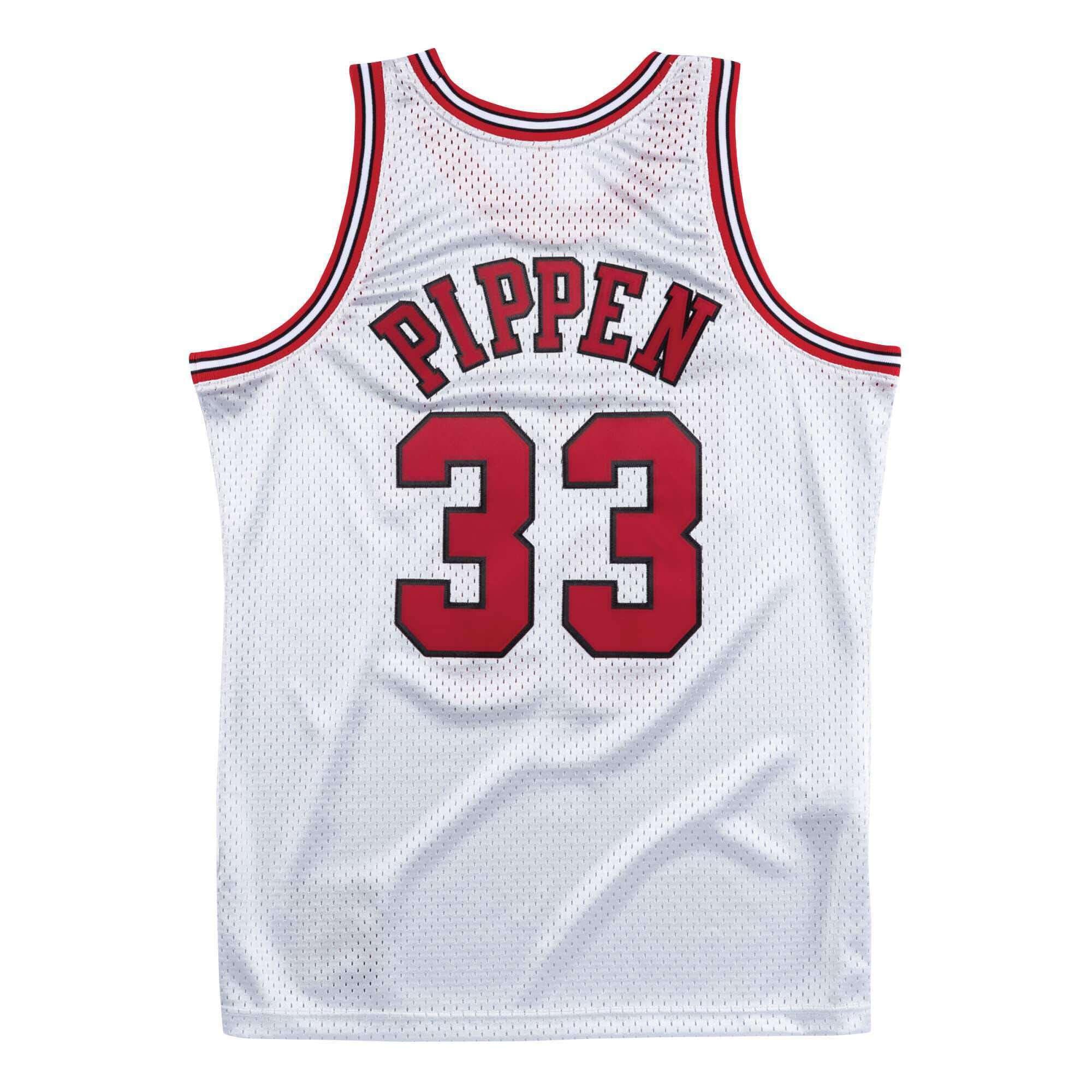 Mitchell And Ness Jerseys Scottie Pippen Chicago Bulls Mitchell & Ness NBA Platinum Swingman Jersey - Silver