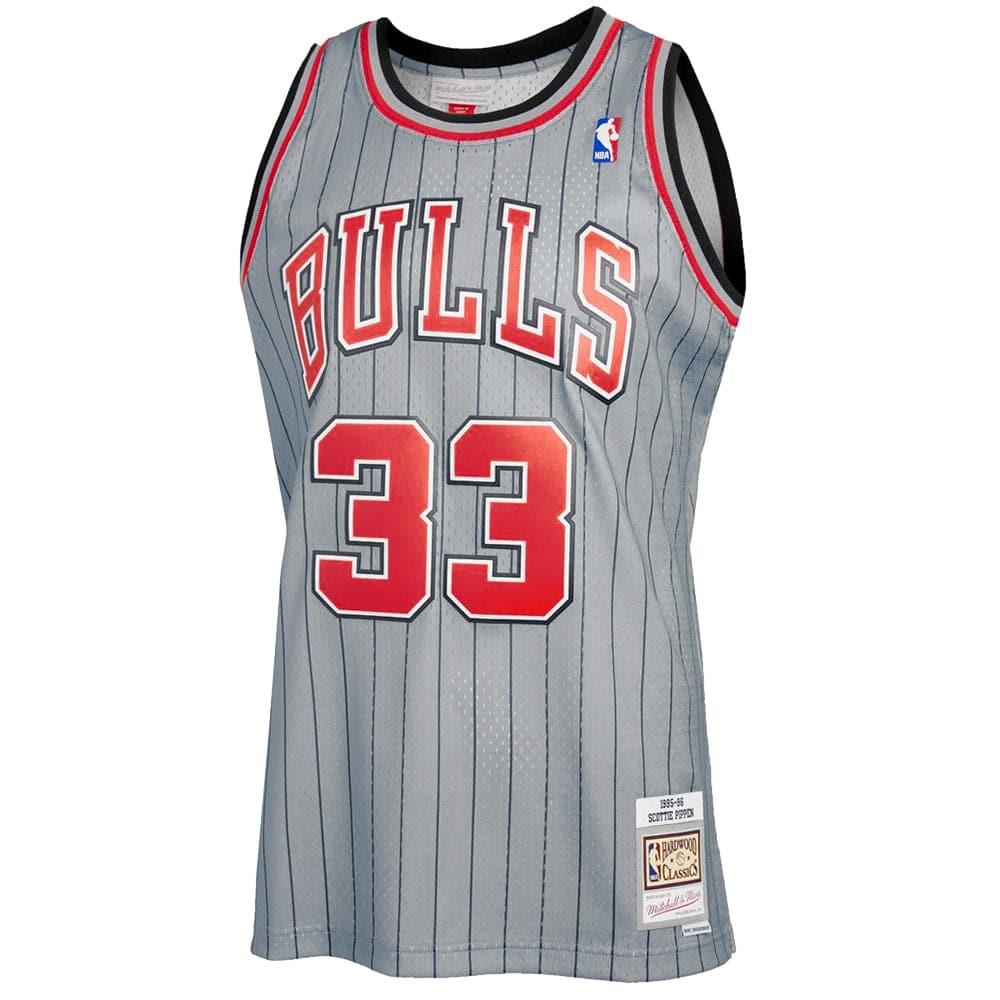 Mitchell And Ness Jerseys Scottie Pippen Chicago Bulls Mitchell & Ness NBA Reload 2.0 95-96 Swingman Jersey - Grey