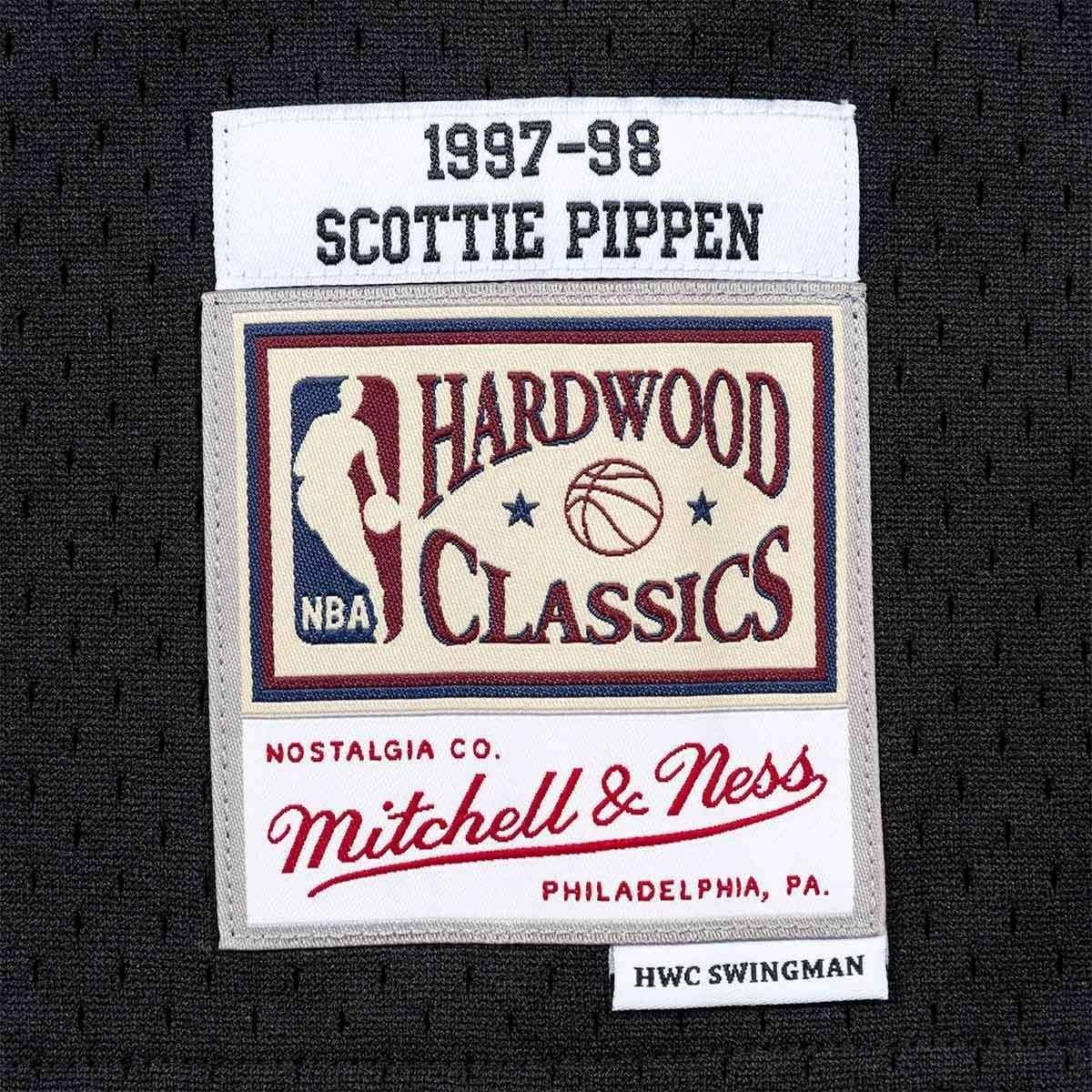 Mitchell And Ness Jerseys Scottie Pippen Chicago Bulls Mitchell & Ness NBA Tonal Black Swingman Jersey