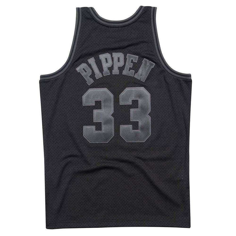 Mitchell And Ness Jerseys Scottie Pippen Chicago Bulls Mitchell & Ness NBA Tonal Black Swingman Jersey