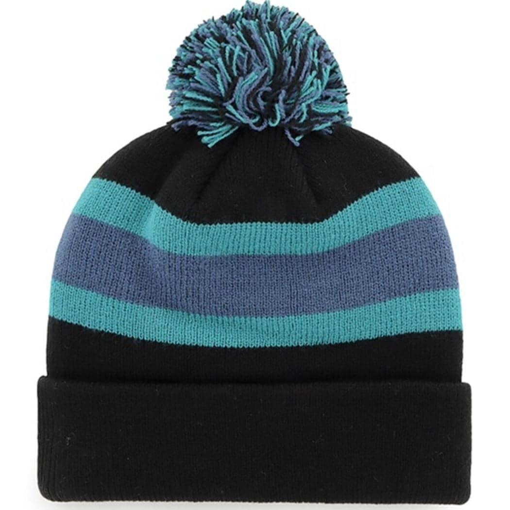 47 Brand Beanies Seattle Kraken '47 NHL Breakaway Pom Knit Beanie - Black