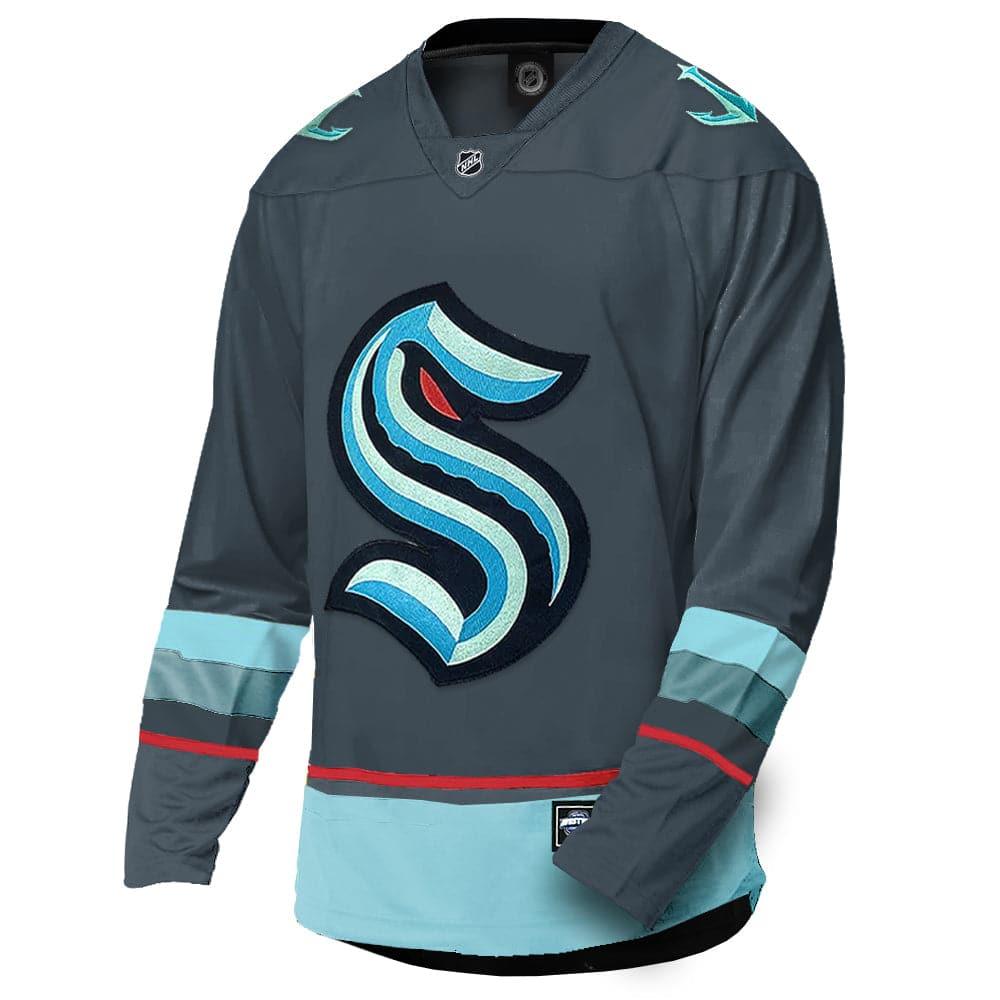 Majestic Athletic Jerseys Seattle Kraken Majestic NHL Fan Replica Jersey - Cool Grey