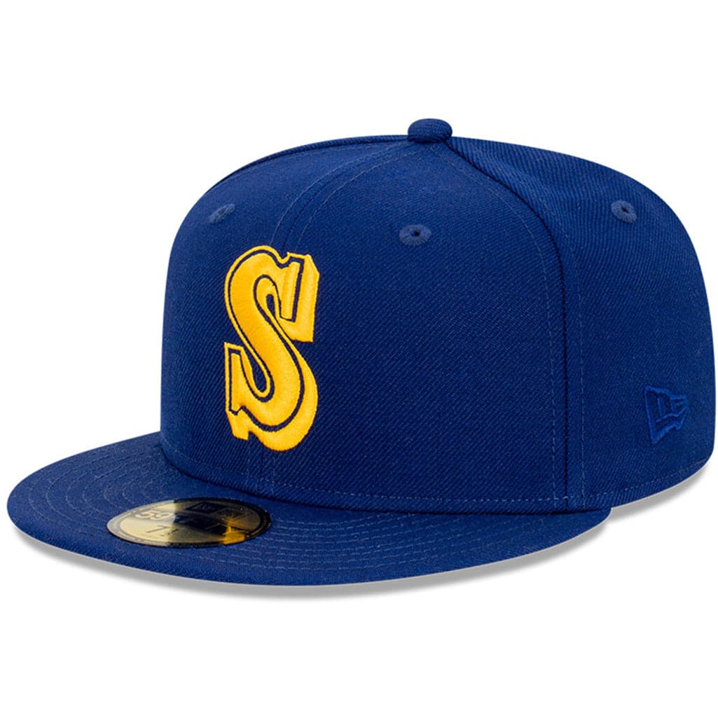New Era Caps Seattle Mariners New Era MLB Cooperstown 59FIFTY Fitted Hat - Blue