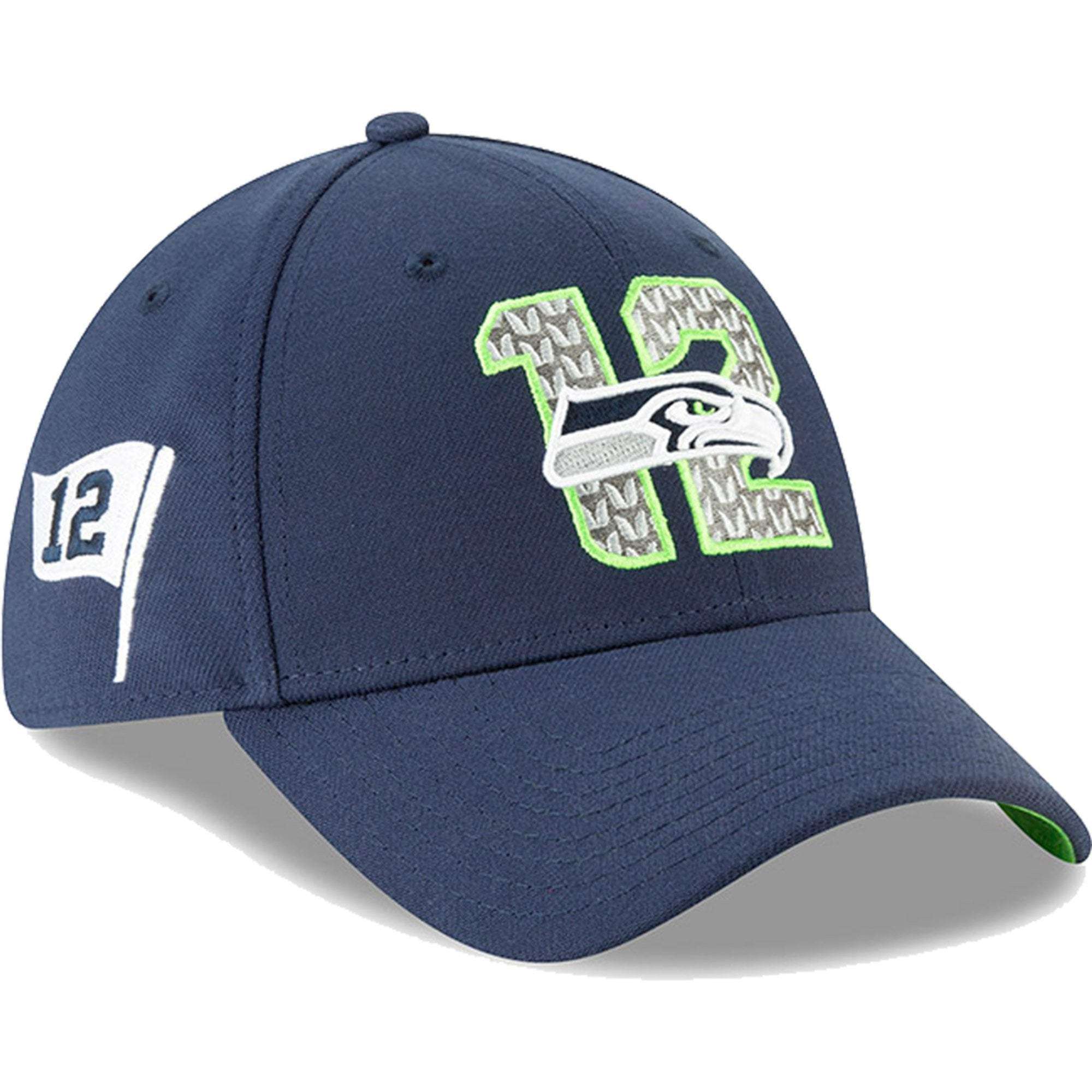 New Era Caps Seattle Seahawks New Era 2019 NFL Draft 39THIRTY Stretch-Fit Hat - Navy