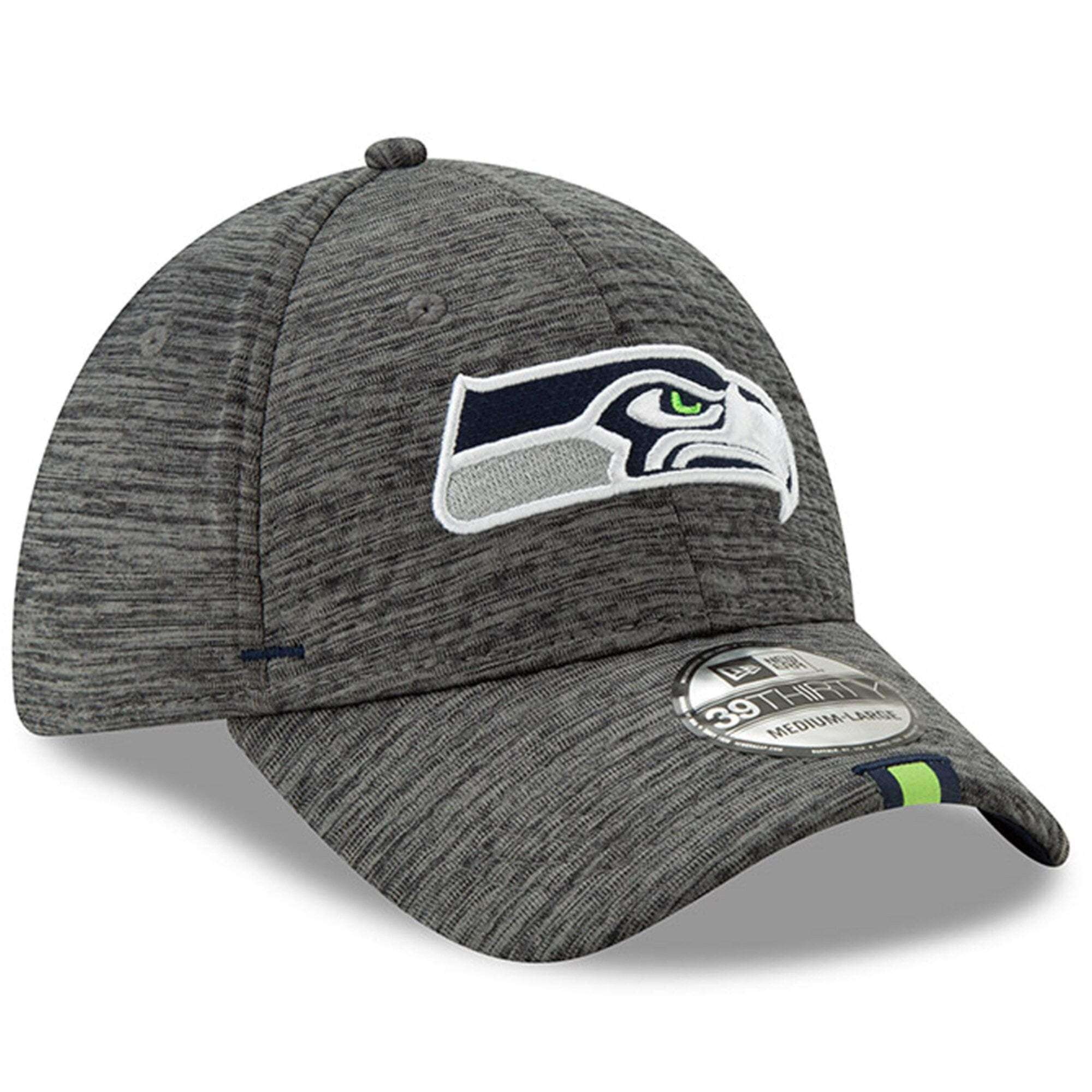 New Era Caps Seattle Seahawks New Era 2019 NFL Training Camp 39THIRTY Stretch-Fit Hat - Graphite
