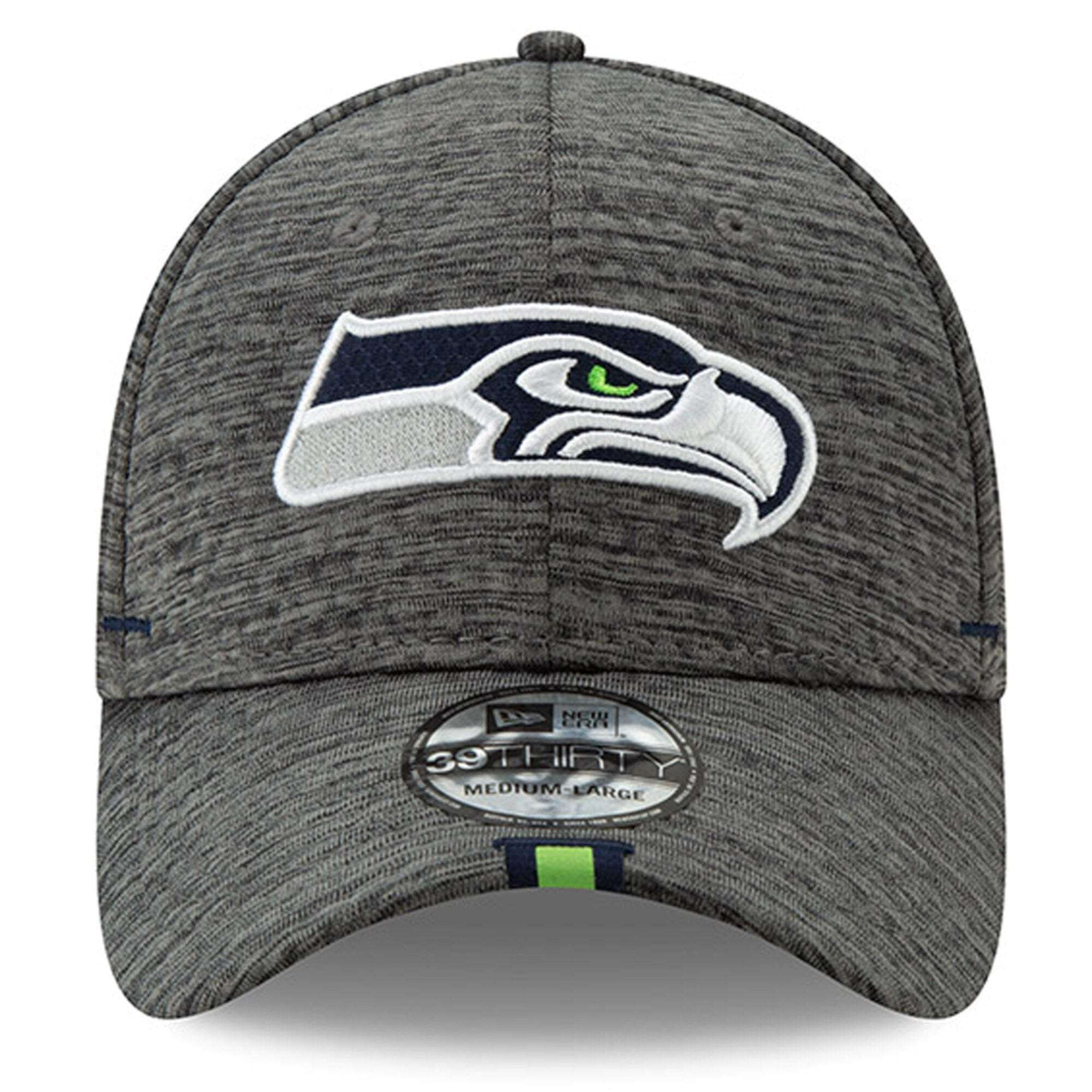 New Era Caps Seattle Seahawks New Era 2019 NFL Training Camp 39THIRTY Stretch-Fit Hat - Graphite