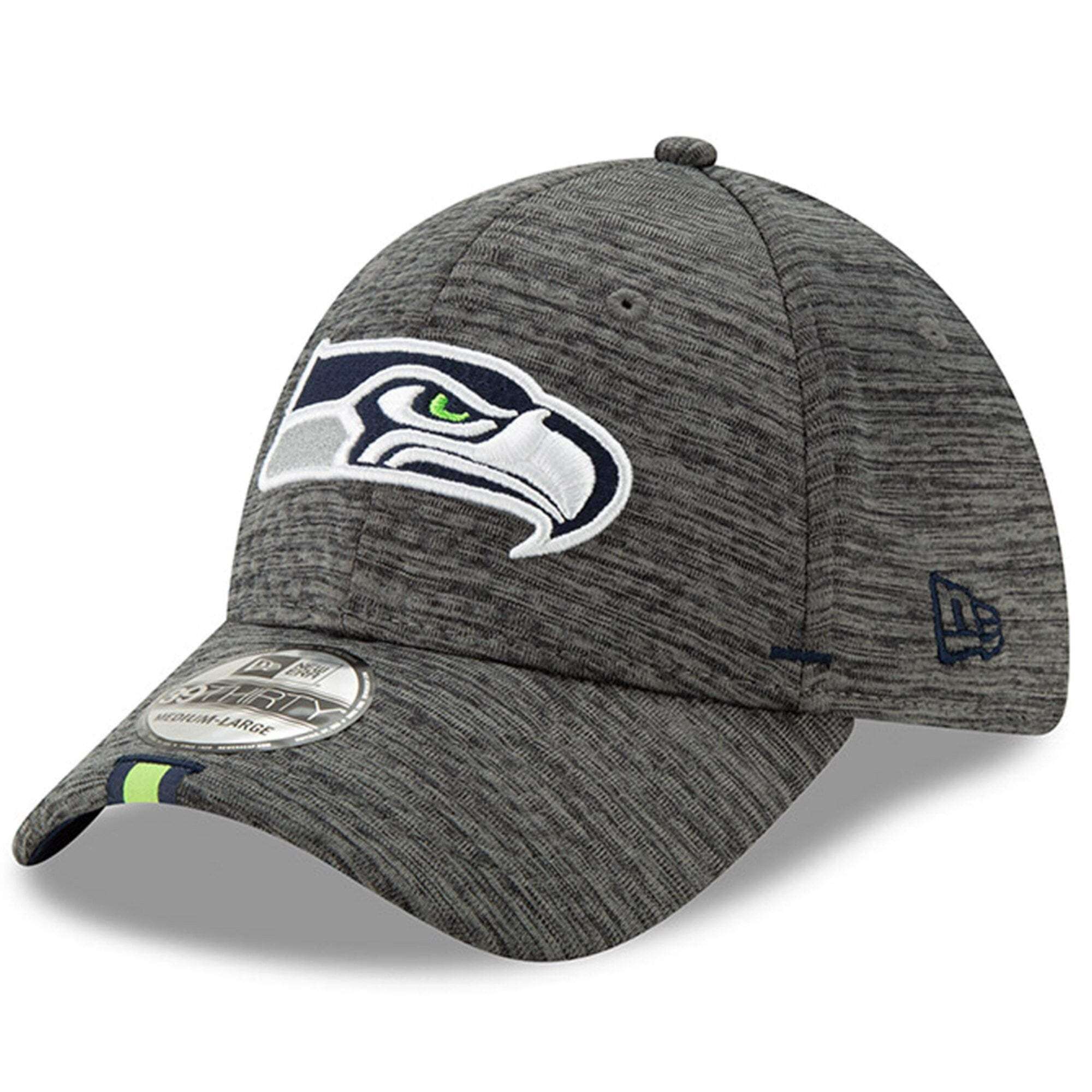 New Era Caps Seattle Seahawks New Era 2019 NFL Training Camp 39THIRTY Stretch-Fit Hat - Graphite