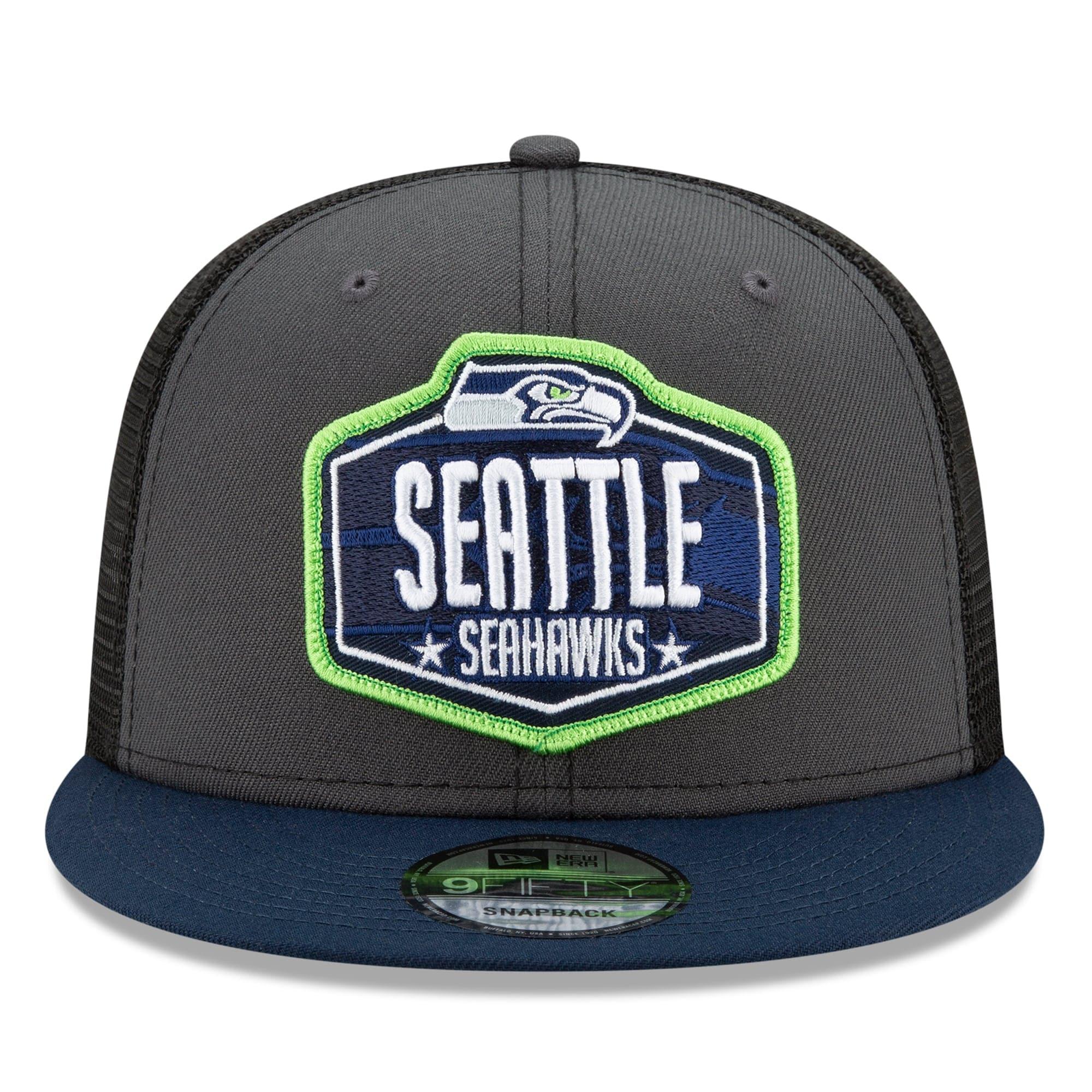 New Era Caps Seattle Seahawks New Era 2021 NFL Draft 9FIFTY Snapback Hat - Graphite