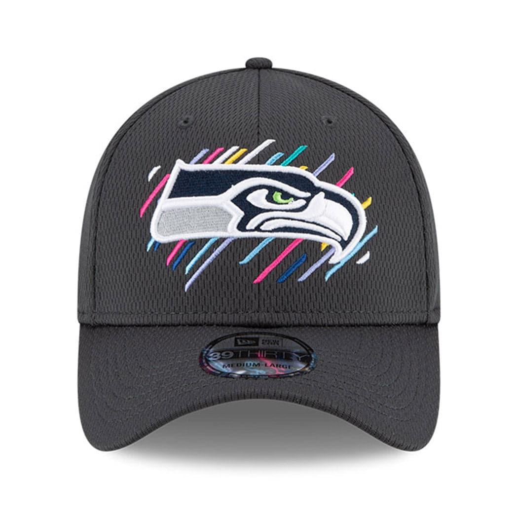 New Era Caps Seattle Seahawks New Era NFL 2021 Crucial Catch 39THIRTY Flex Fit Hat - Steel