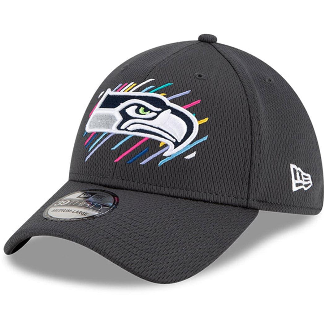 New Era Caps Seattle Seahawks New Era NFL 2021 Crucial Catch 39THIRTY Flex Fit Hat - Steel