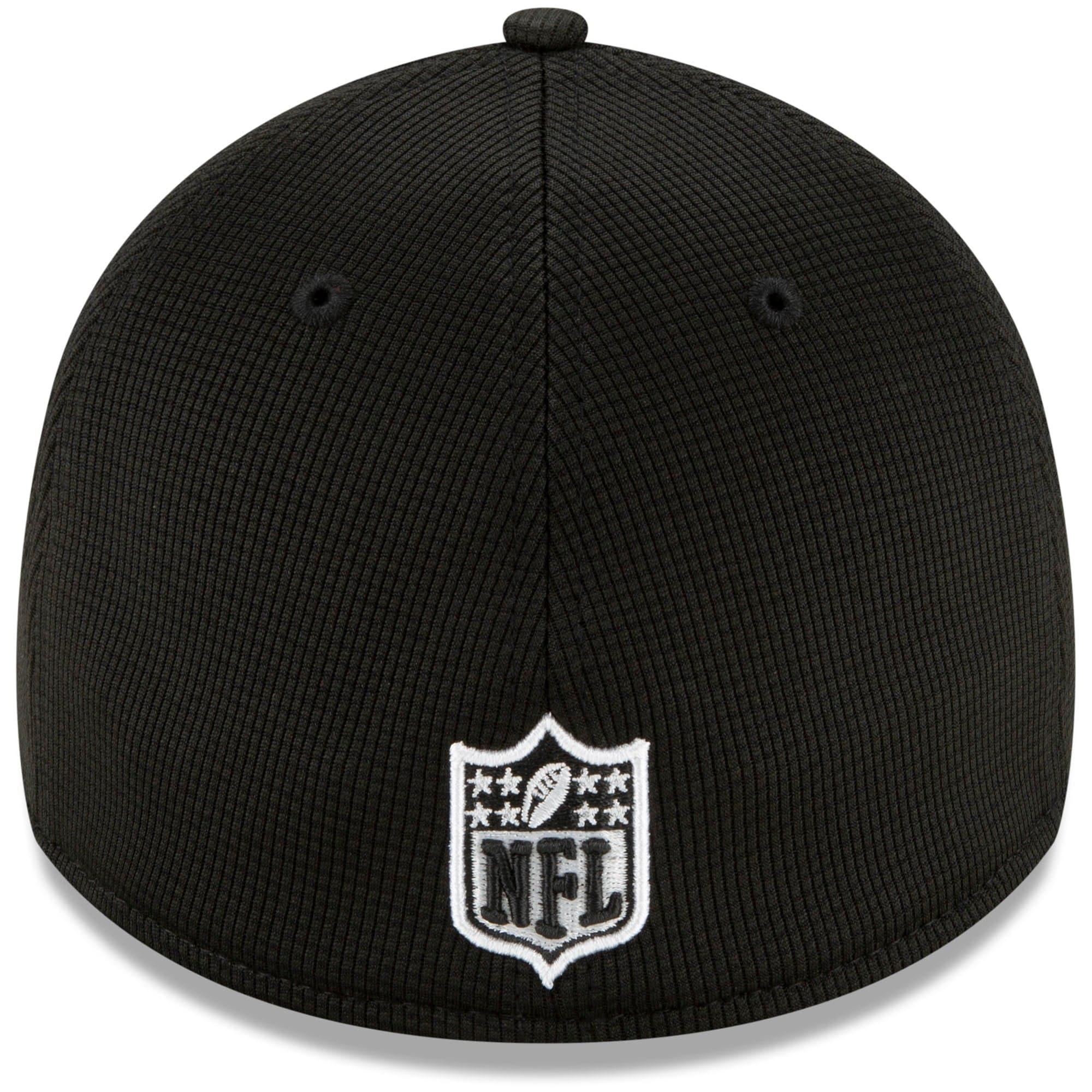 New Era Caps Seattle Seahawks New Era NFL 2021 Sideline Home 39THIRTY Flex Fit Hat - Black