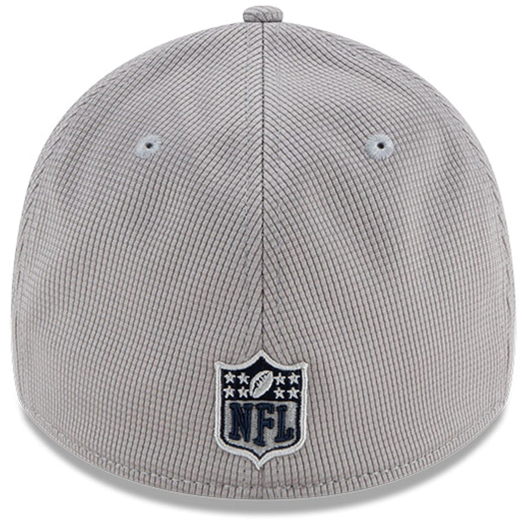 New Era Caps Seattle Seahawks New Era NFL 2021 Sideline Home 39THIRTY Flex Fit Hat - Grey