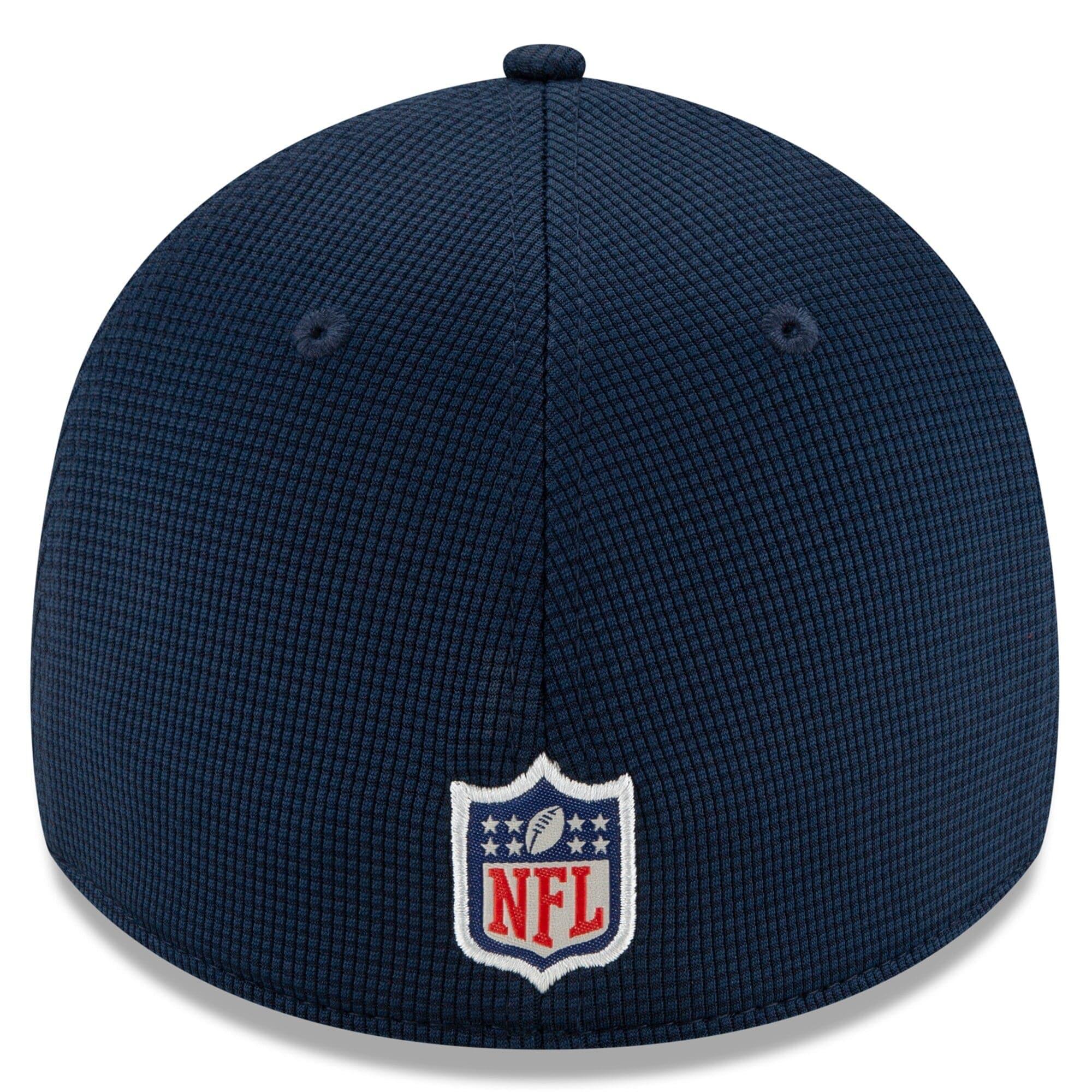 New Era Caps Seattle Seahawks New Era NFL 2021 Sideline Home 39THIRTY Flex Fit Hat - Navy