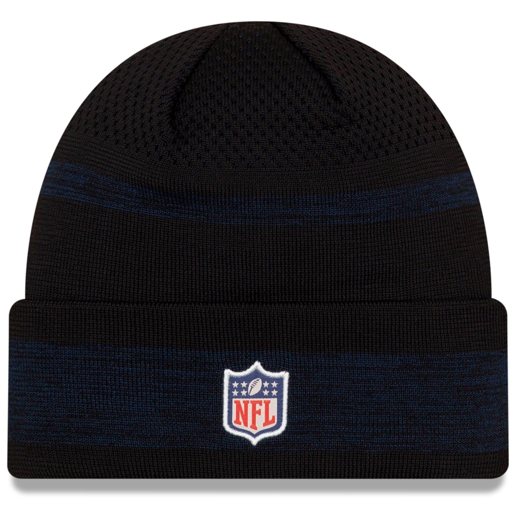 New Era Beanies Seattle Seahawks New Era NFL 2021 Sideline Performance Tech Cuff Beanie - Black