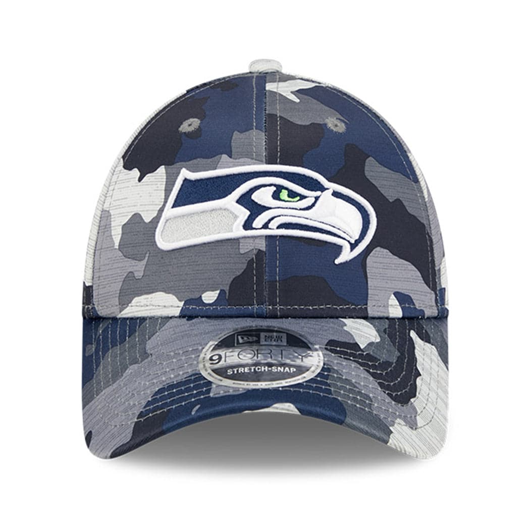 New Era Caps Seattle Seahawks New Era NFL 22 Training Camp 9FORTY Stretch Snap Hat - Camo