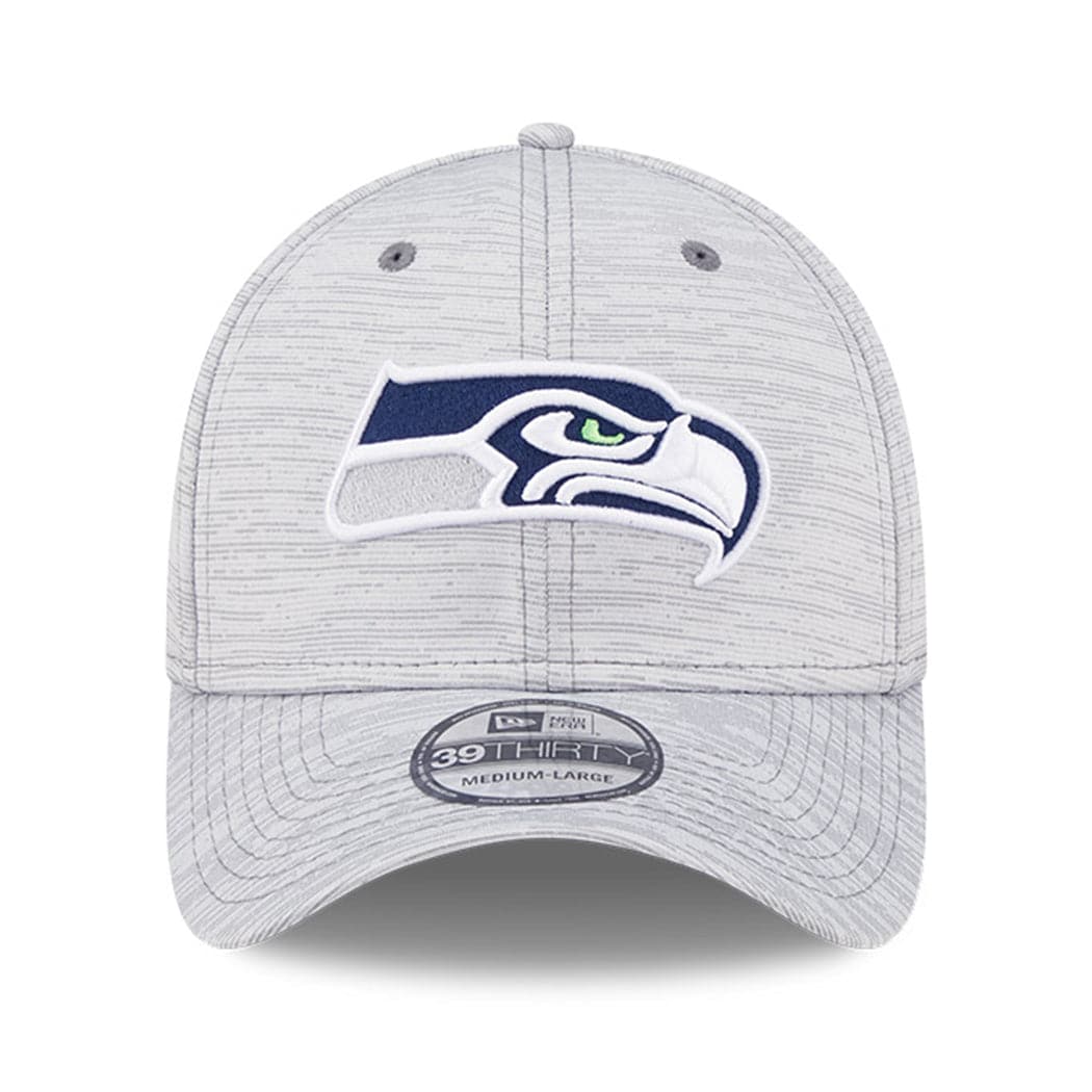 New Era Caps Seattle Seahawks New Era NFL 22 Training Camp Coach 39THIRTY Stretch Fit Hat - Grey
