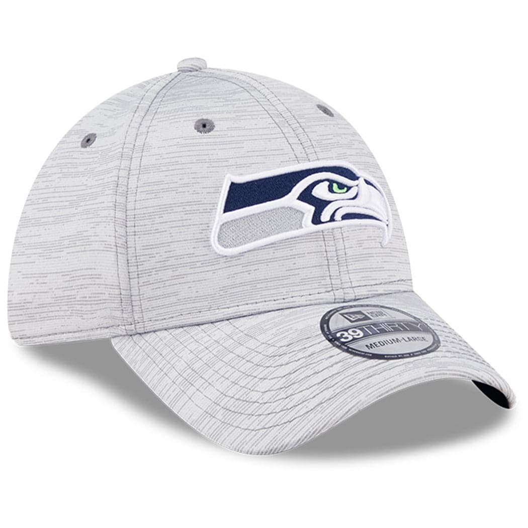 New Era Caps Seattle Seahawks New Era NFL 22 Training Camp Coach 39THIRTY Stretch Fit Hat - Grey