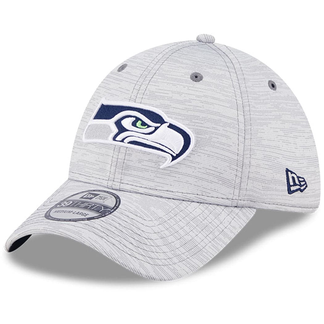 New Era Caps Seattle Seahawks New Era NFL 22 Training Camp Coach 39THIRTY Stretch Fit Hat - Grey