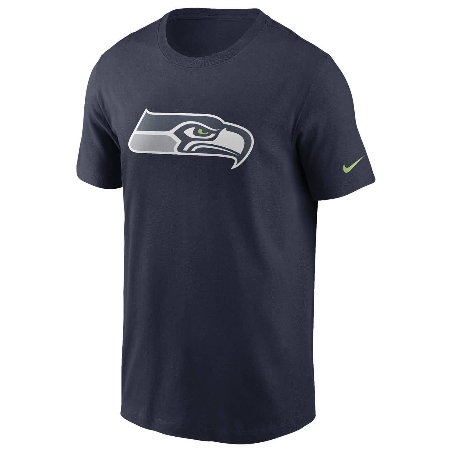 Nike T-Shirts Seattle Seahawks Nike NFL Logo Essential T-Shirt - Navy