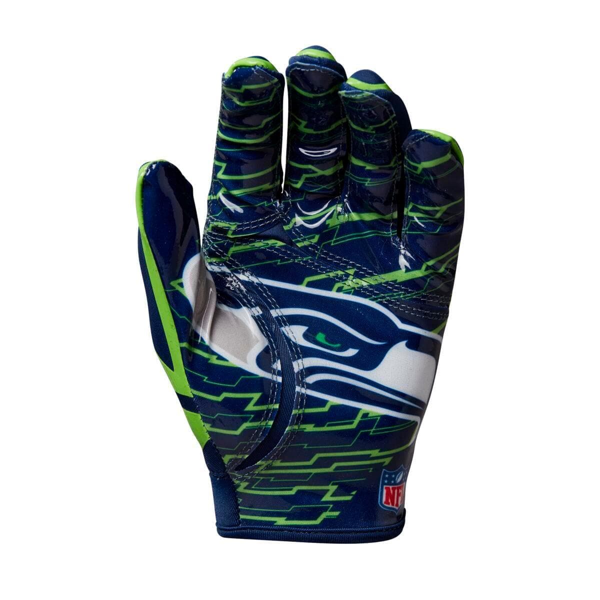Wilson Sporting Goods Gloves Seattle Seahawks Wilson NFL Team Stretch Fit Receiver Gloves