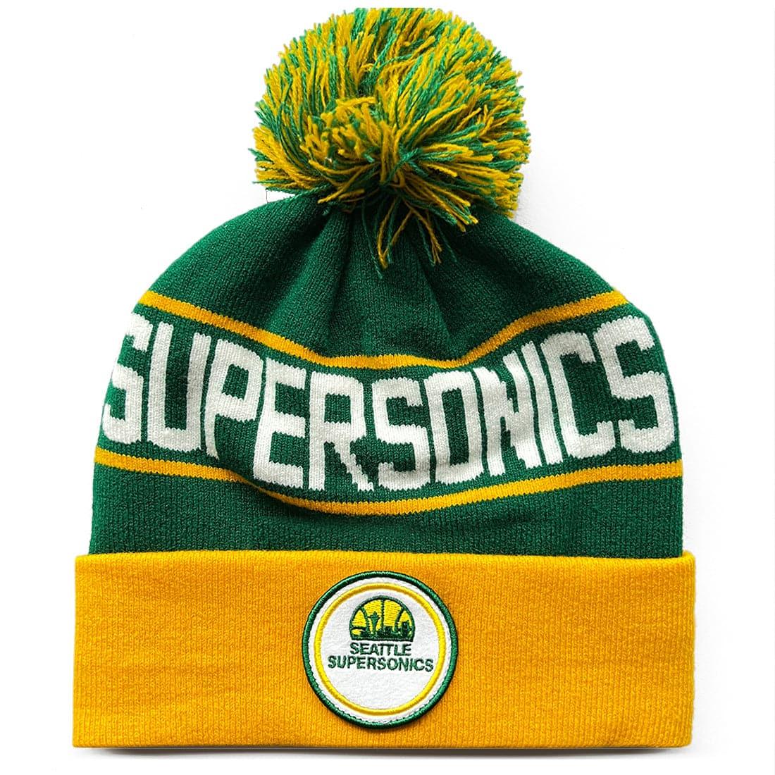 Mitchell And Ness Beanies Seattle Supersonics Mitchell & Ness NBA HWC Colour Knit Beanie - Green