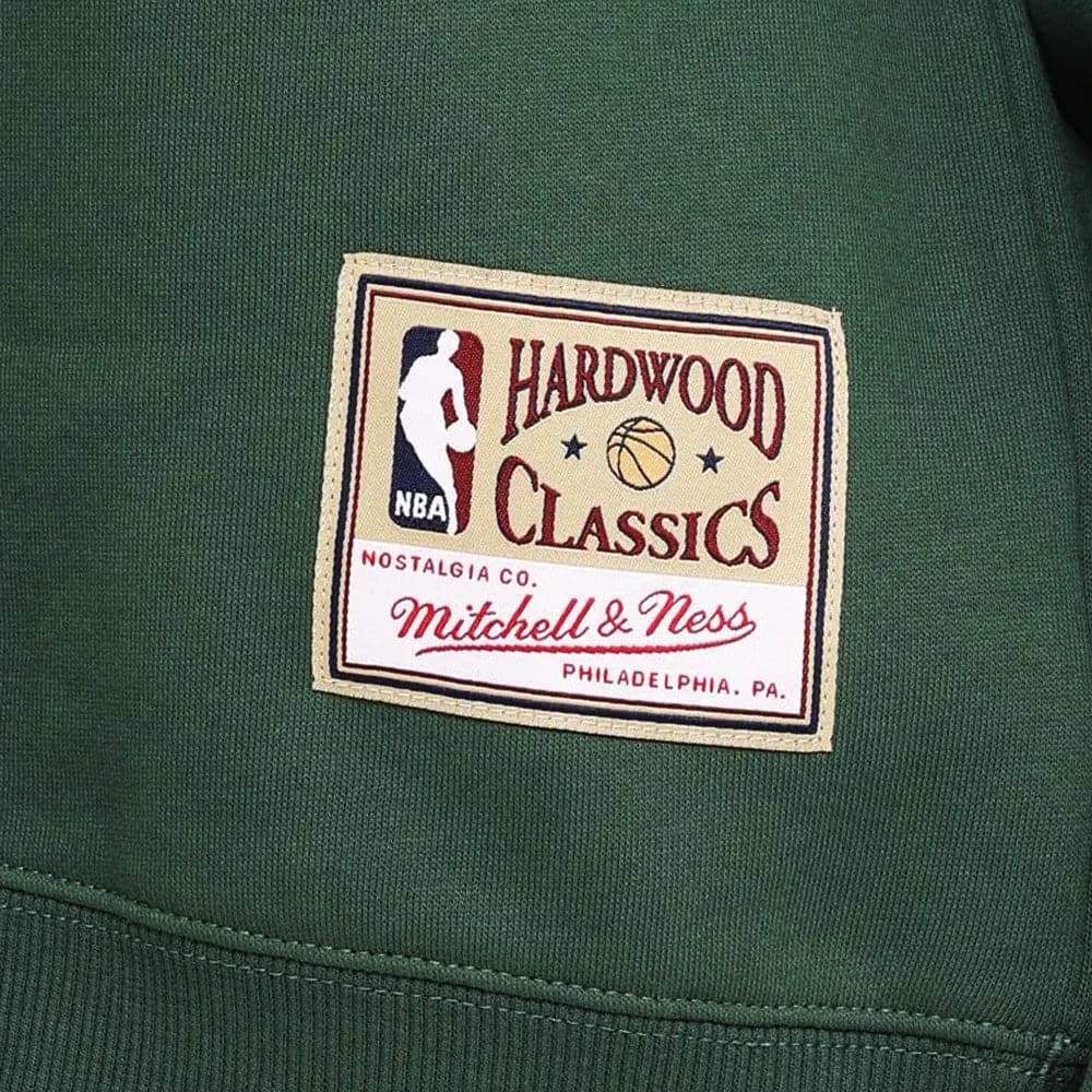 Mitchell And Ness Jumpers Seattle Supersonics Mitchell & Ness NBA HWC Jersey Wordmark Vintage Crew Jumper - Faded Green