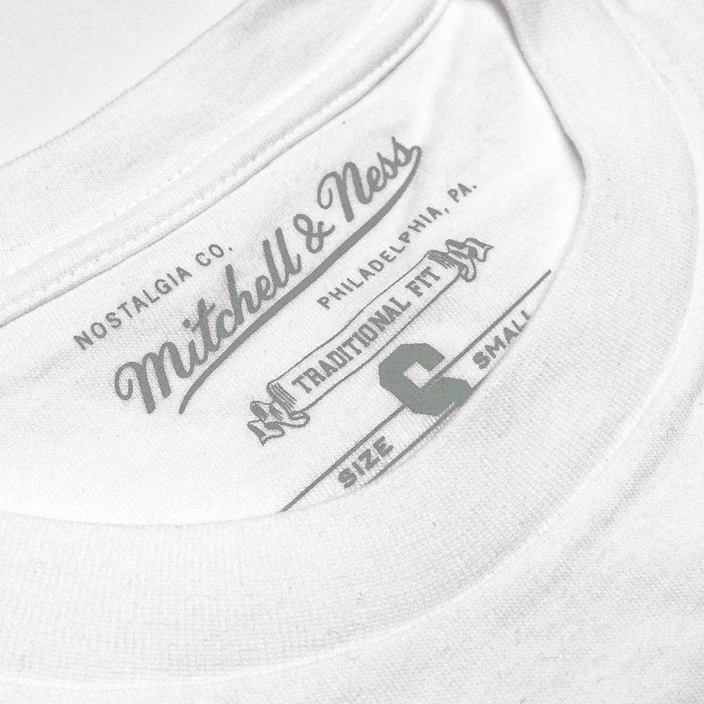 Mitchell And Ness T-Shirts Seattle Supersonics Mitchell & Ness NBA HWC Retro Logo Sleeveless Muscle T-Shirt - White