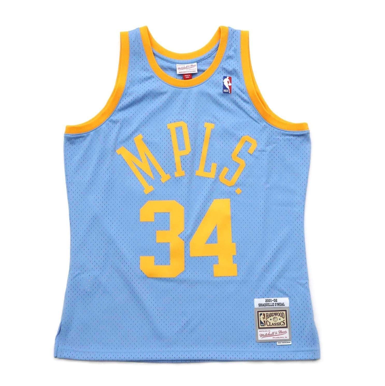 Mitchell And Ness Jerseys Shaquille O'Neal Los Angeles Lakers Mitchell & Ness NBA 01-02 Alt Swingman Jersey - Blue