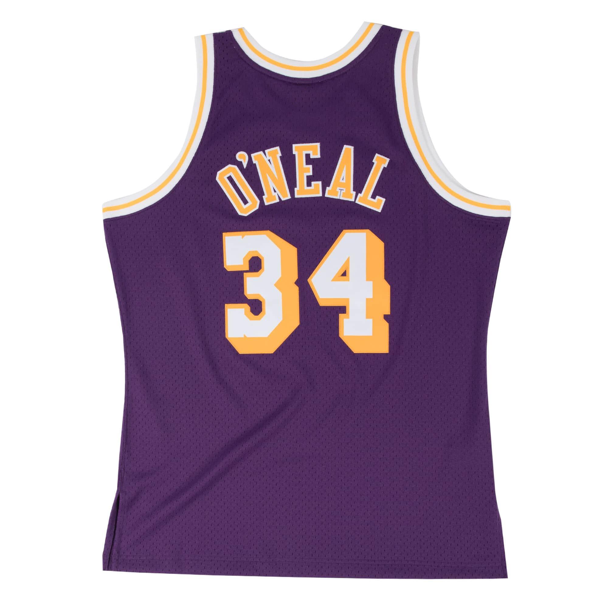 Mitchell And Ness Jerseys Shaquille O'Neal Los Angeles Lakers Mitchell & Ness NBA 96-97 Swingman Jersey - Purple