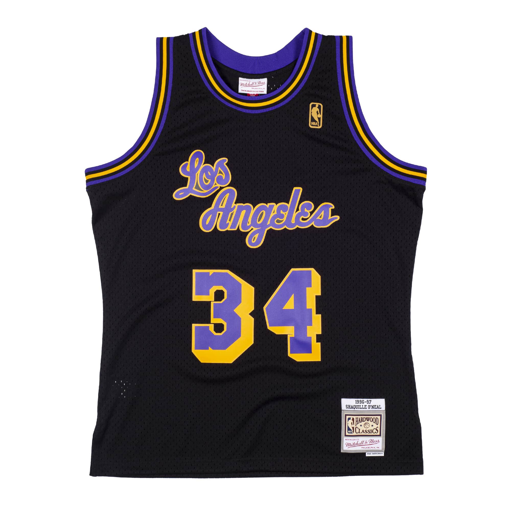 Mitchell And Ness Jerseys Shaquille O'Neal Los Angeles Lakers Mitchell & Ness NBA 96 Reload Swingman Jersey - Black