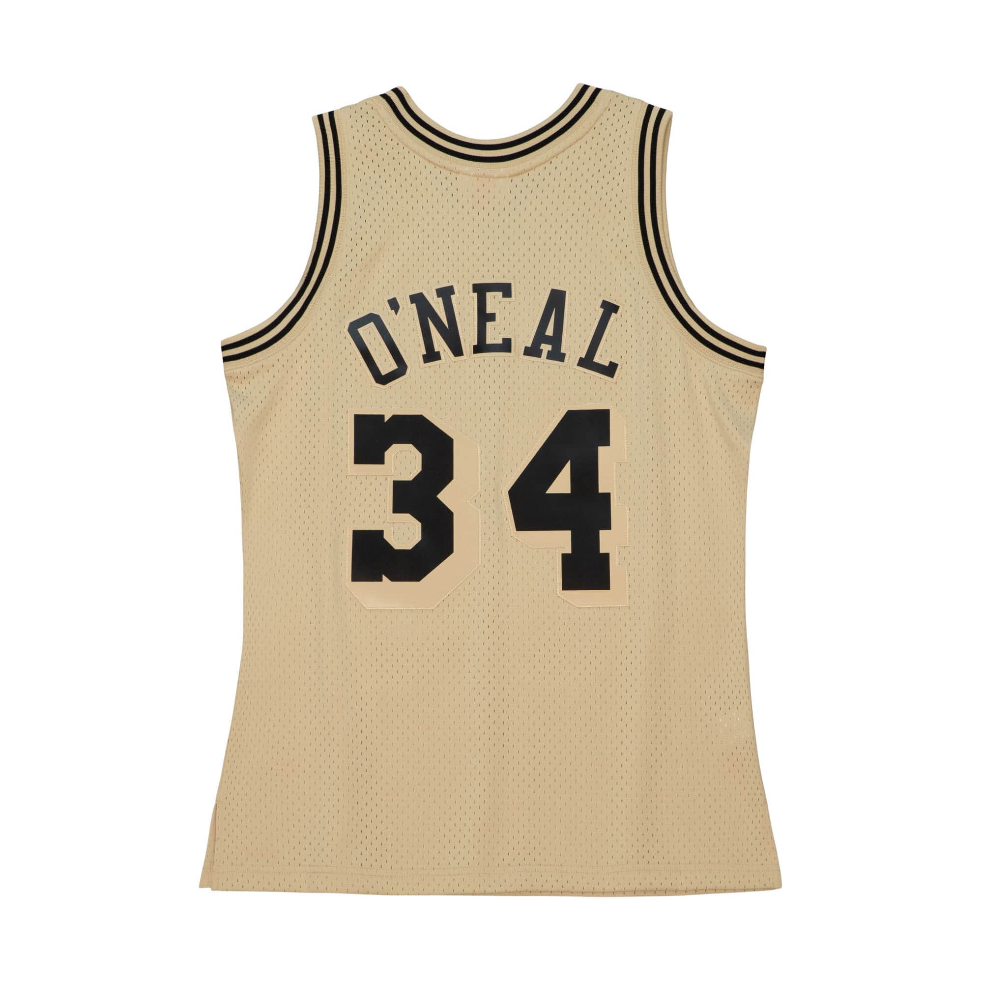 Mitchell And Ness Jerseys Shaquille O'Neal Los Angeles Lakers Mitchell & Ness NBA Fashion Swingman Jersey - Khaki