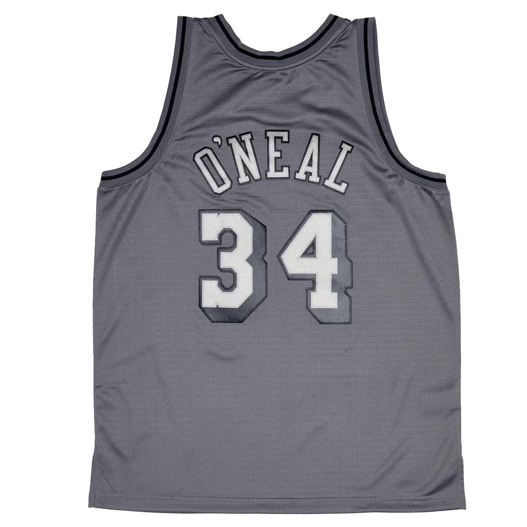 Mitchell And Ness Jerseys Shaquille O'Neal Los Angeles Lakers Mitchell & Ness NBA Metal Works Swingman Jersey - Grey